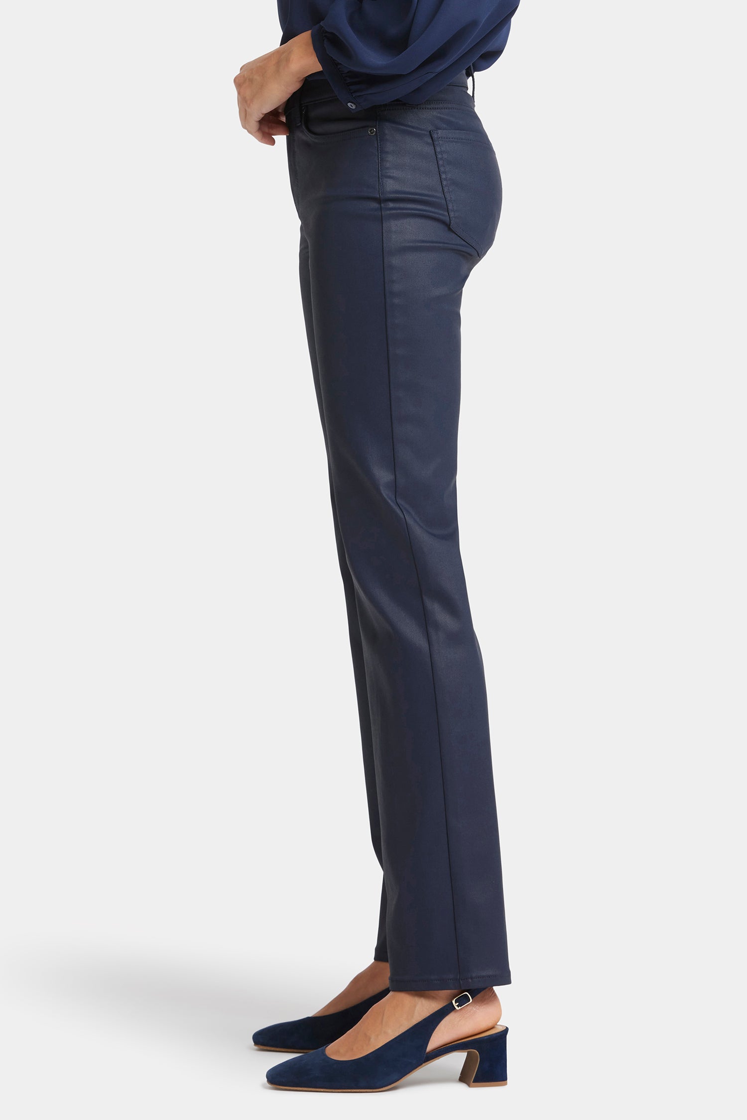 Coated Marilyn Straight Jeans - Starless Sky Wash | High-Waisted Stretch Denim Pants for Women | Perfect for Casual Wear, Office & Night Out