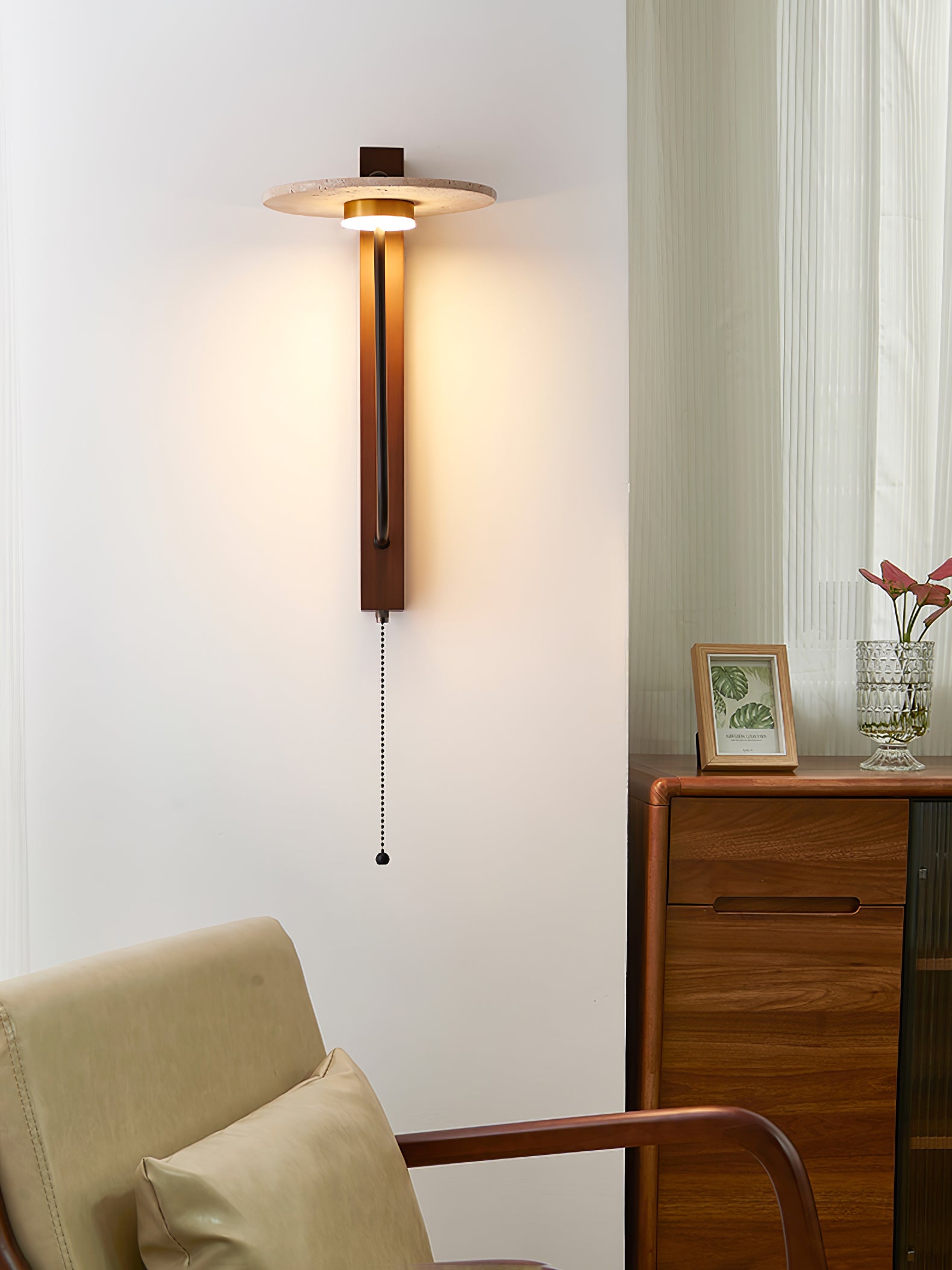 Aura Arm Wall Lamp - Modern Adjustable LED Wall Light for Bedroom, Living Room & Office - Perfect for Reading, Decor & Ambient Lighting