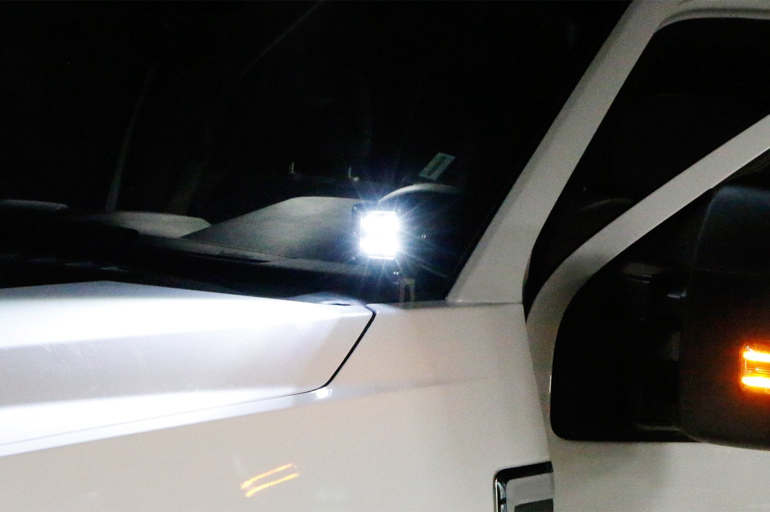 40W CREE LED Pods with A-Pillar Brackets & Wiring Kit for 2009+ Dodge RAM 1500/2500/3500 - Off-Road Lighting, Fog Lights, Truck Accessories