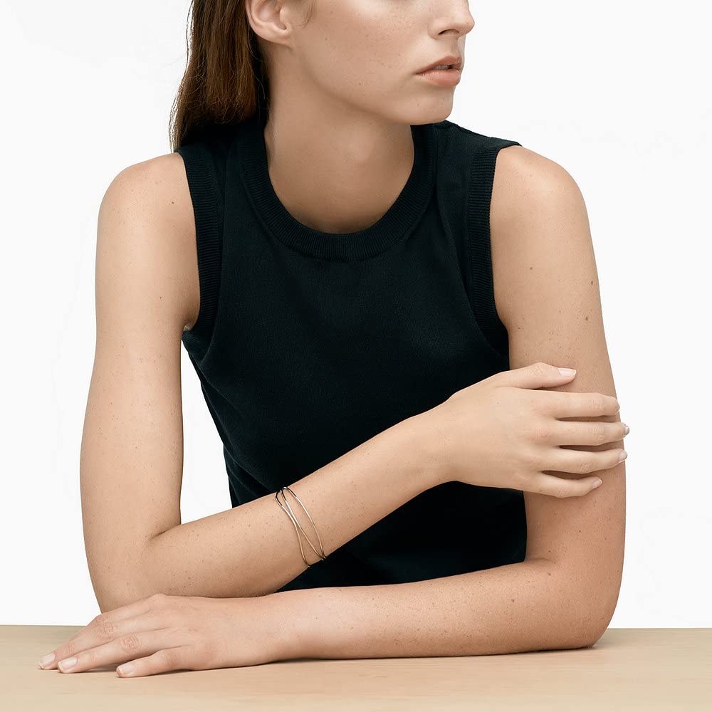 Skagen Women's Bracelet & Earring Set - Stainless Steel Minimalist Jewelry for Everyday Wear | SKJ1124040 Bracelet & SKJ1057040 Earrings | Perfect for Office, Date Night & Gifts