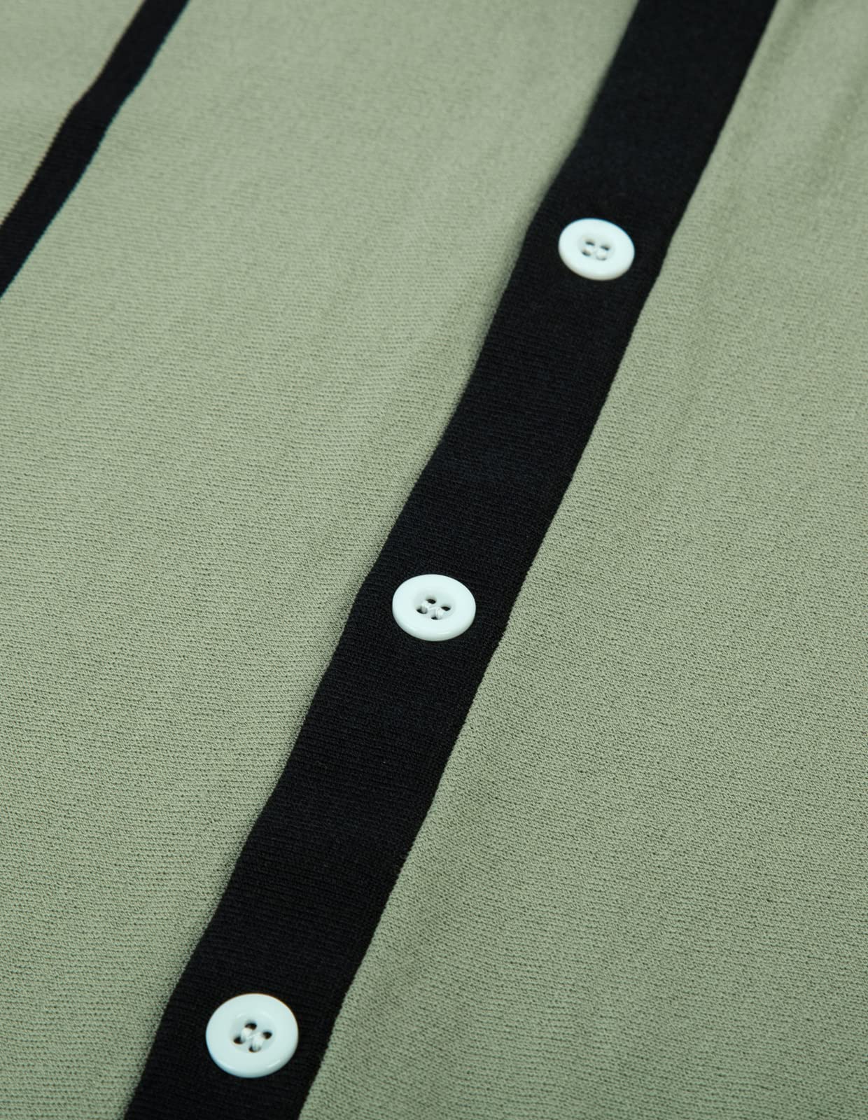 Vintage Striped Men's Polo Shirt - PJ PAUL JONES Button Down Knitted Golf Shirt for Casual Wear & Sports Activities