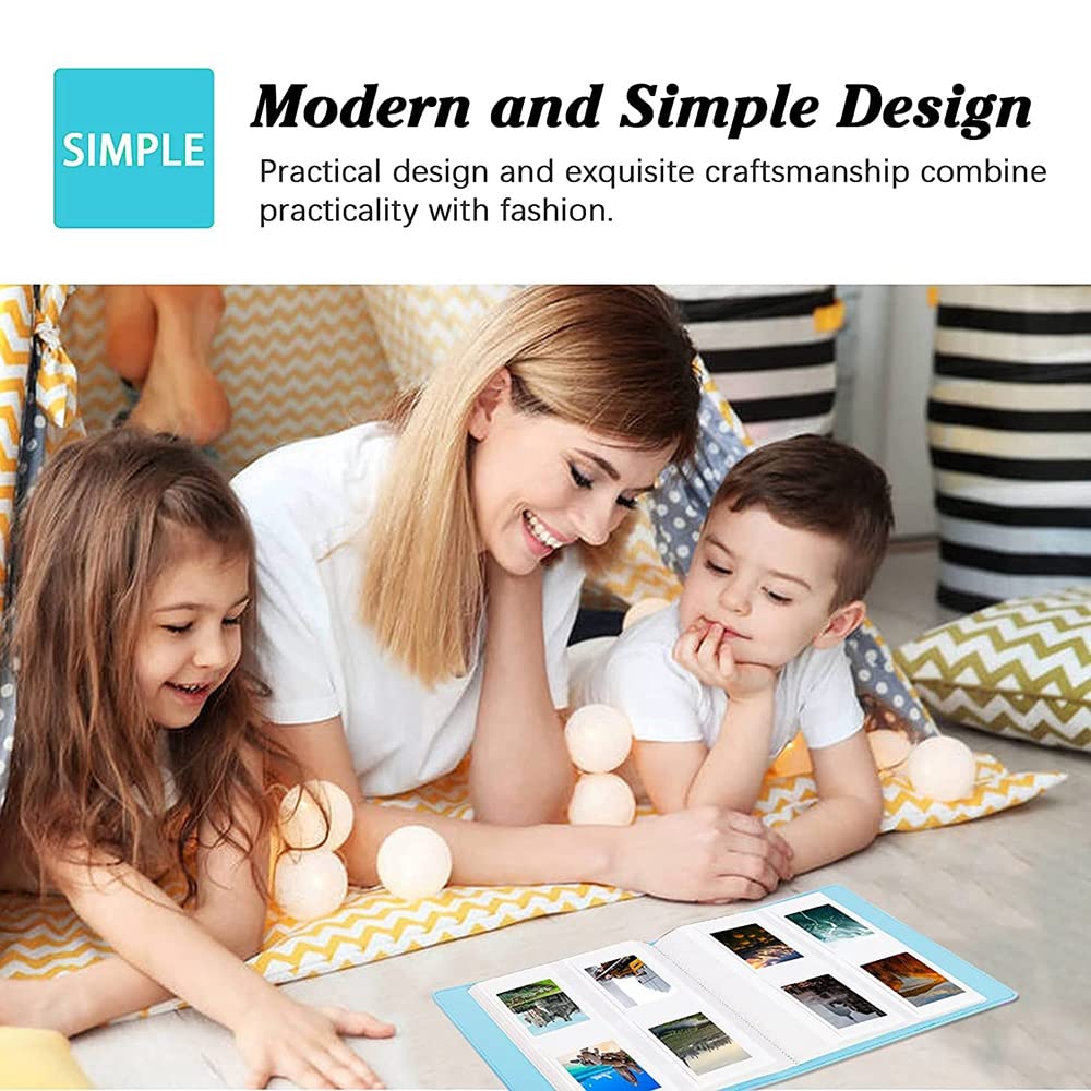 Koanhinn Mini Photo Album with 256 Pockets - Compatible with Fujifilm Instax Mini 11, Mini 9, Mini 40 & SocialMatic Instant Cameras | Perfect for Storing Polaroid Photos, Travel Memories & Party Snapshots