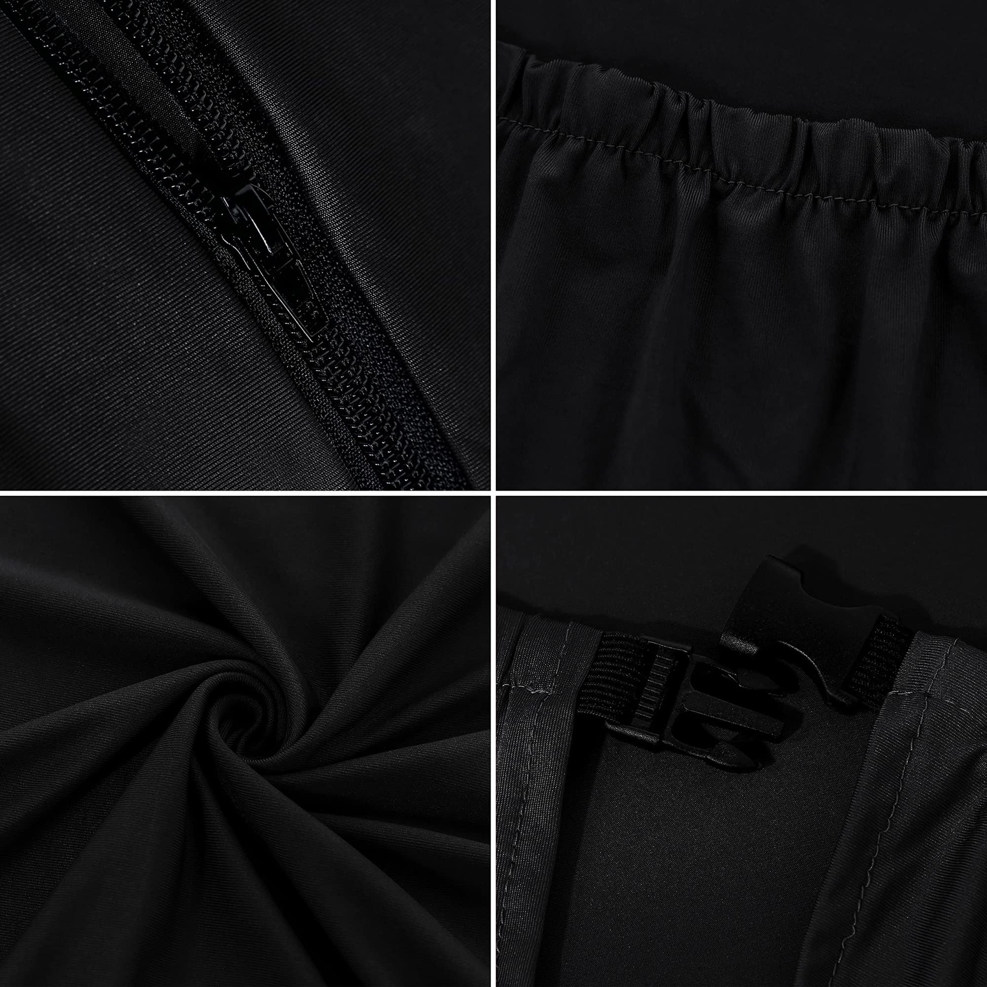 Premium Gaming Chair Cover - Stretchable & Washable Office Computer Chair Slipcover for Reclining Racing Gaming Chairs (Color: Black) - Perfect for Home Office, Gaming Setup & Esports Tournaments