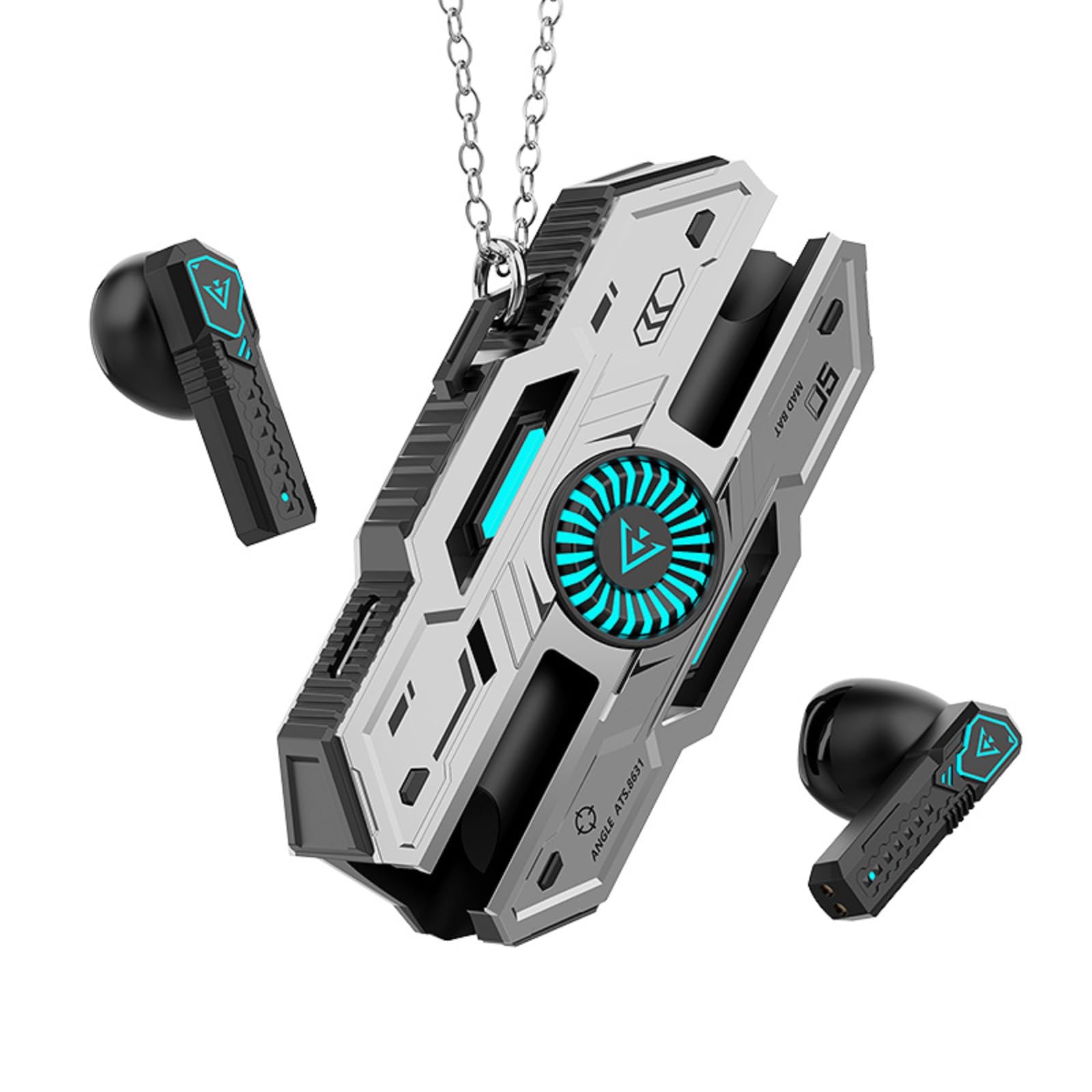 Premium True Wireless Earbuds Bluetooth 5.3 with Mic - Metal In-Ear Gaming Headphones, Ultra-Low Latency, TWS Stereo Sound for iPhone Android PC - Perfect for Workouts, Commuting & Gaming