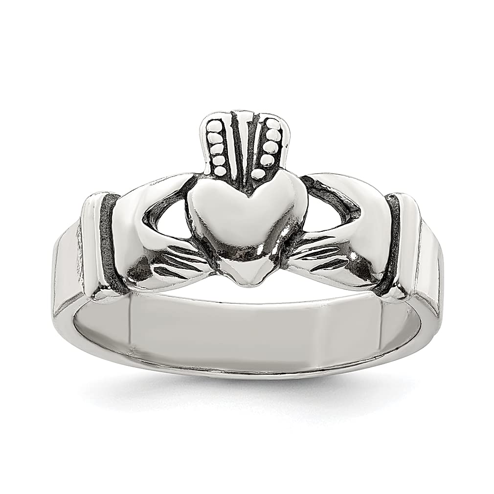 925 Sterling Silver Claddagh Ring for Men - Authentic Celtic Jewelry, Irish Heritage Gift for Dad, Boyfriend, Husband - Perfect for Weddings, Anniversaries & Special Occasions