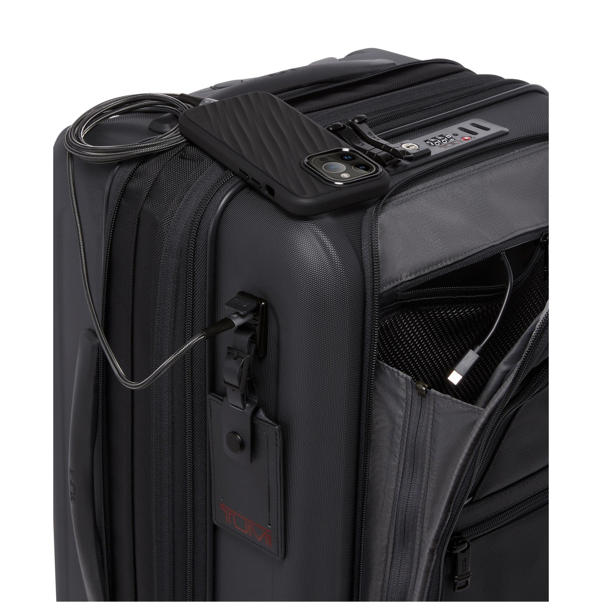 TUMI Alpha Hybrid International Expandable 4 Wheeled Carry On Luggage - Perfect for Business Travel & Weekend Getaways