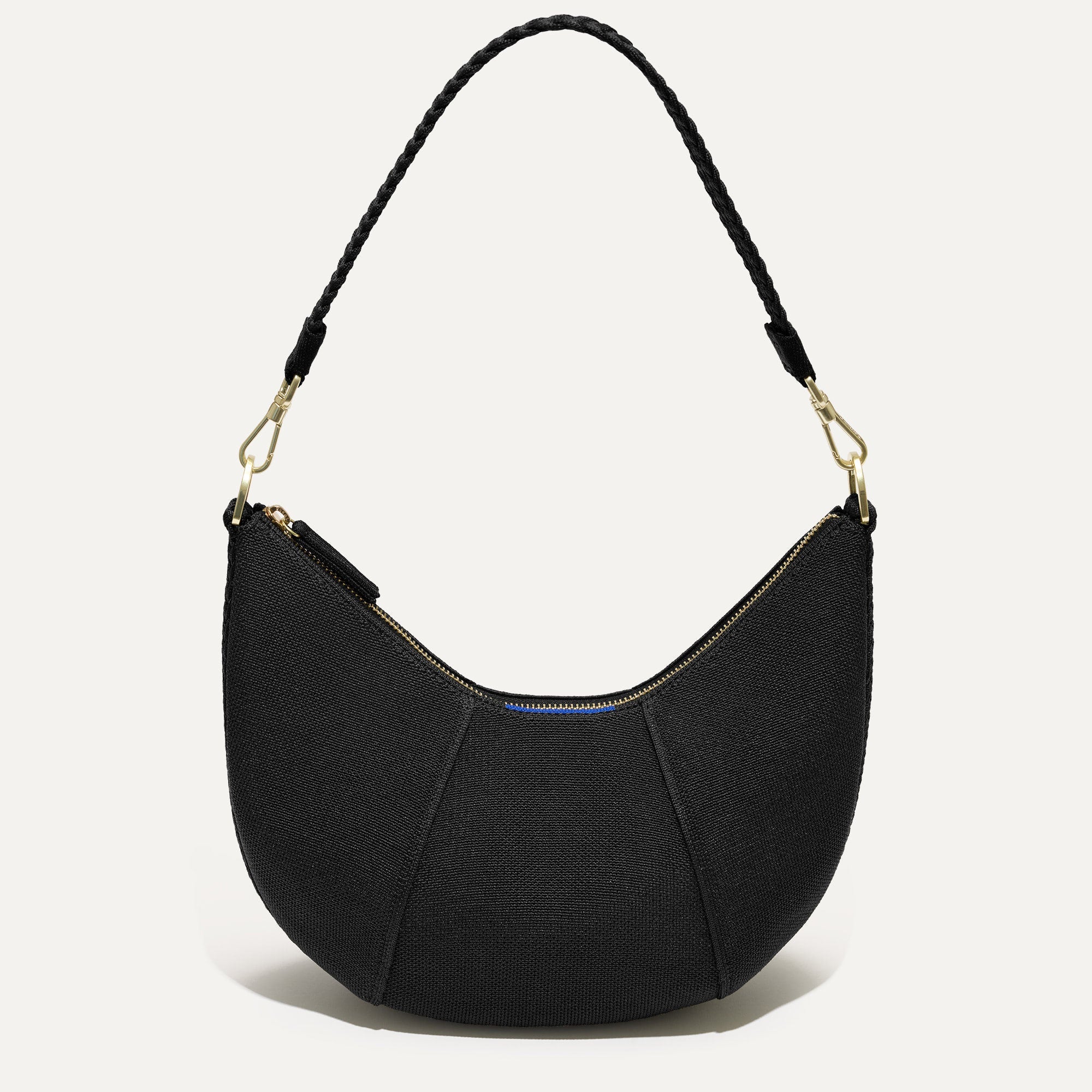 The Crescent Bag - Stylish Black Licorice Crossbody Purse for Women | Fashionable Shoulder Bag for Daily Use, Travel & Night Out