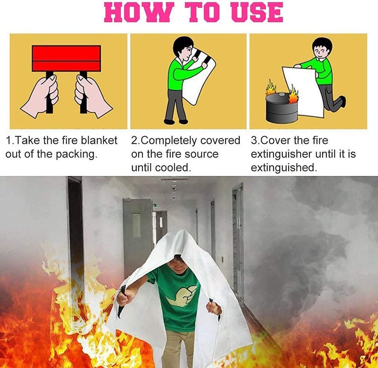 TONYKO Emergency Fire Blanket - 47