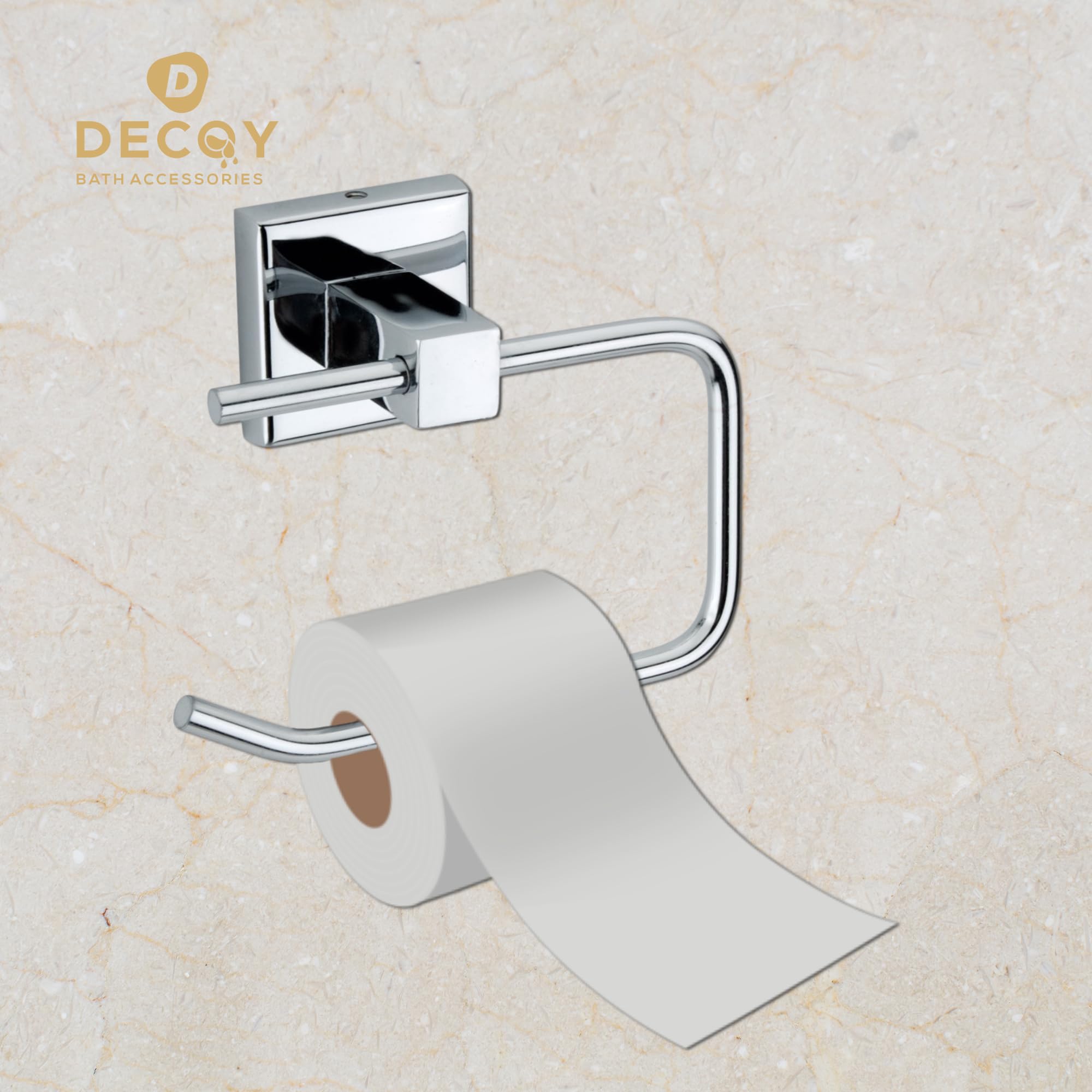 Decoy Towel Stand & Holder - Bathroom & Kitchen Towel Hanger, Washbasin & Napkin Holder - Space-Saving Bathroom Accessories (Pack of 1) - Perfect for Small Bathrooms, Kitchens & Laundry Rooms
