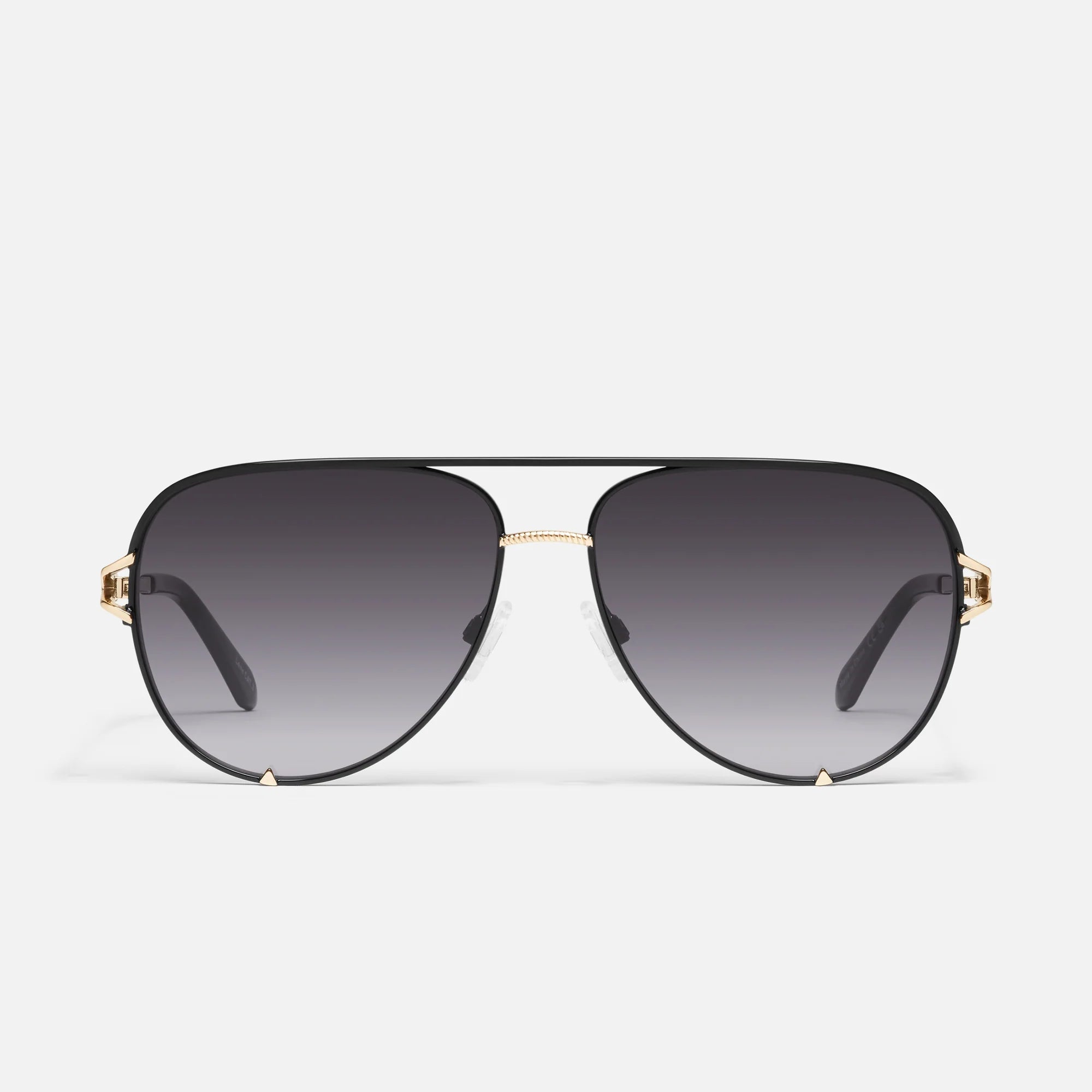 Quay High Key Twist Sunglasses - Polarized Cat Eye Sunglasses for Women, UV Protection, Fashionable & Lightweight - Perfect for Beach, Driving & Outdoor Activities