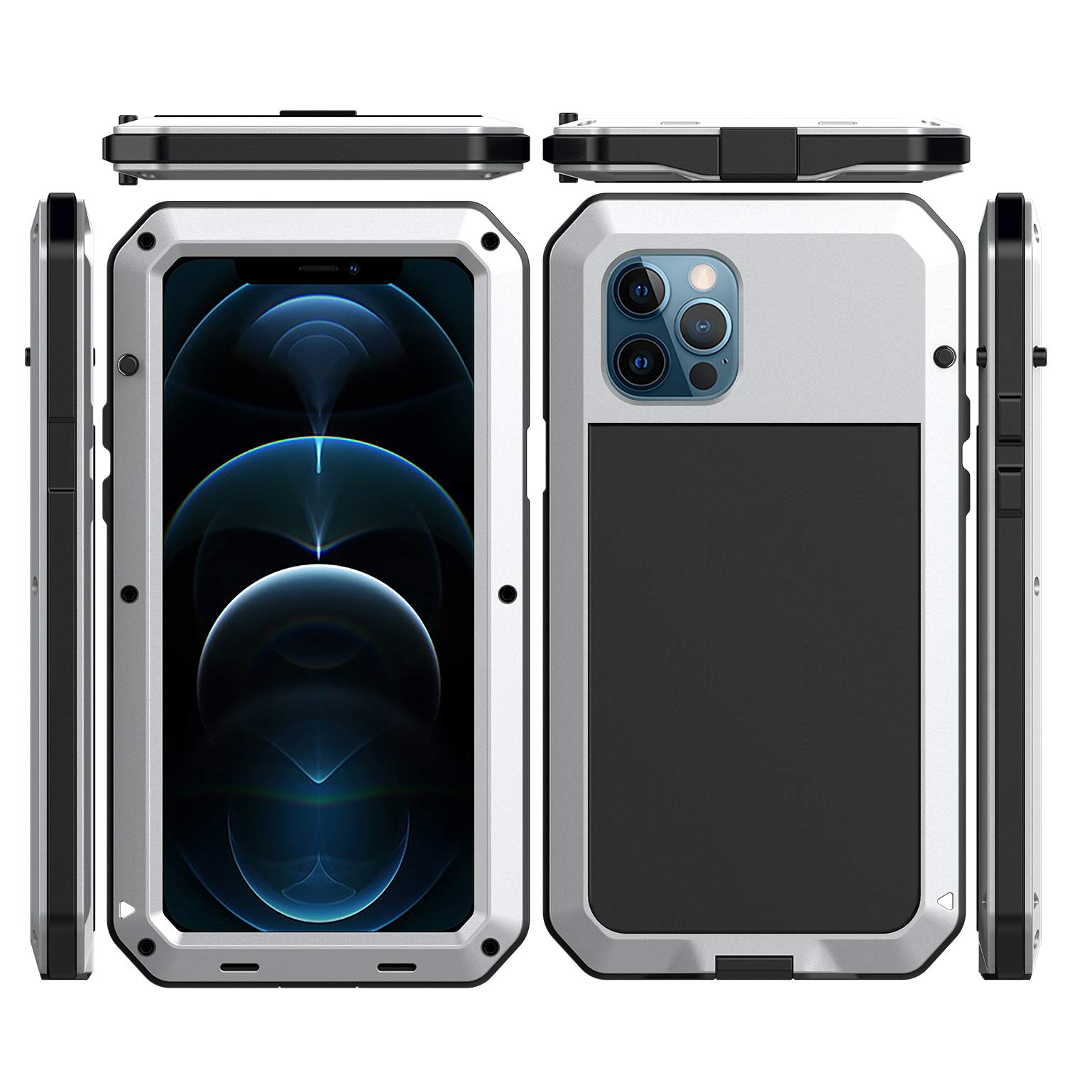 Premium Shockproof Aluminum Alloy Case for iPhone 12 Pro Max (6.7