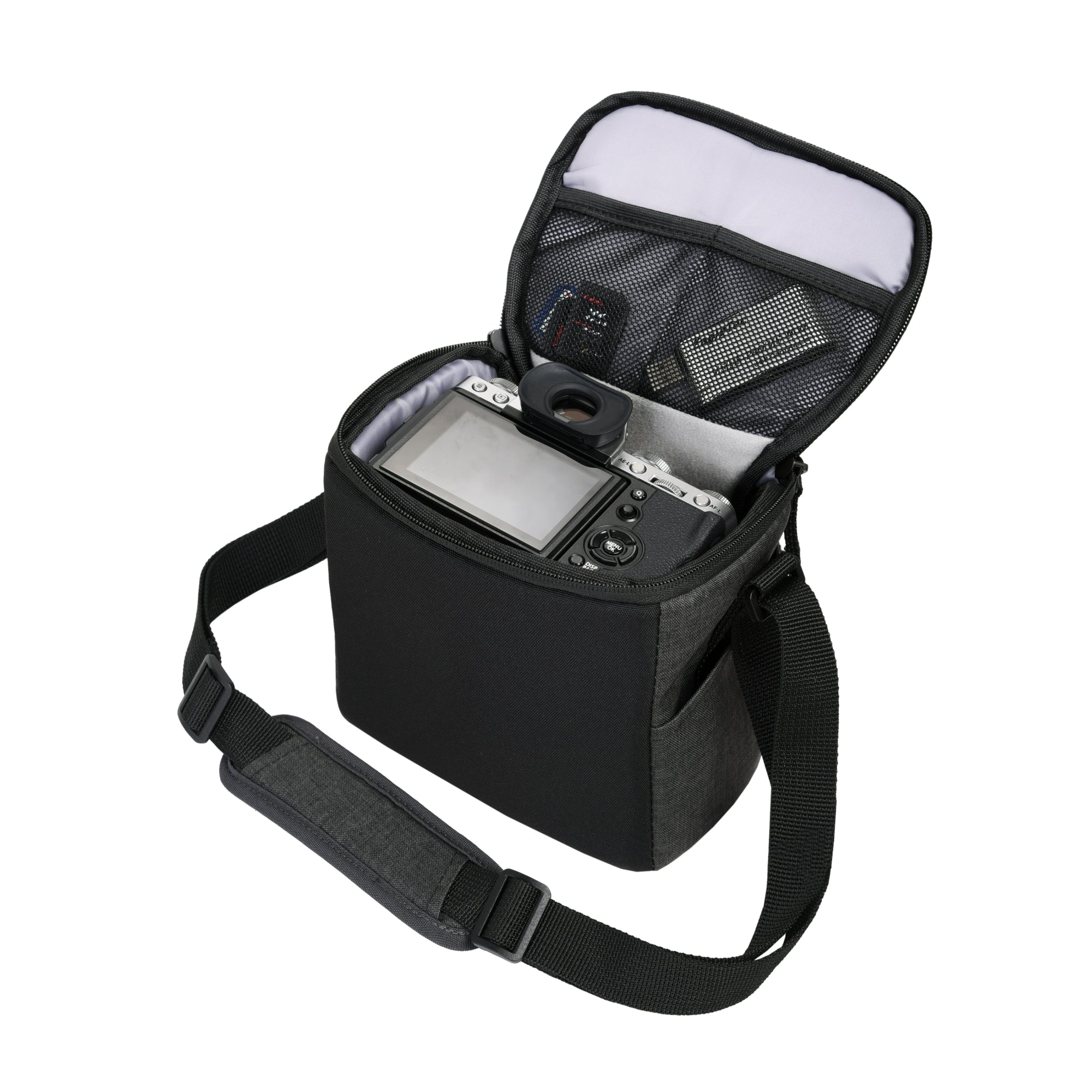 Vesta Aspire 15 Small Gray Camera Bag - Compact DSLR/SLR Camera Case for Travel & Photography - Perfect for Hiking, Daily Use & Outdoor Adventures
