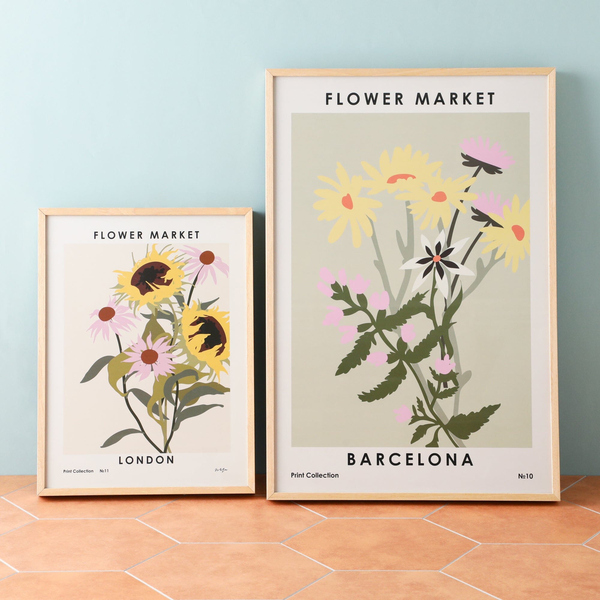 Flower Market Art Board - Premium Canvas Wall Art for Home & Office Decor - Perfect for Living Room, Bedroom, and Gift Giving