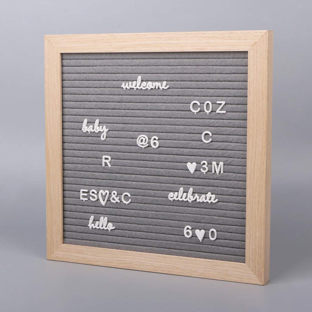 White Plastic Letter Set for Felt Letter Boards - Includes Letters, Numbers & Symbols for Custom Messages | Perfect for Home Decor, Office Signs, and Event Displays