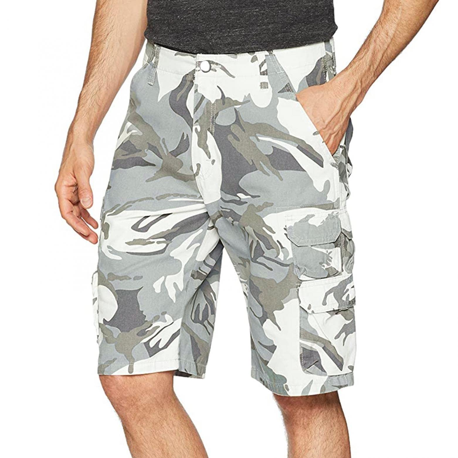 **Men's Quick-Dry Stretch Cargo Shorts for Hiking, Camping & Travel - Lightweight Outdoor Adventure & Casual Wear**