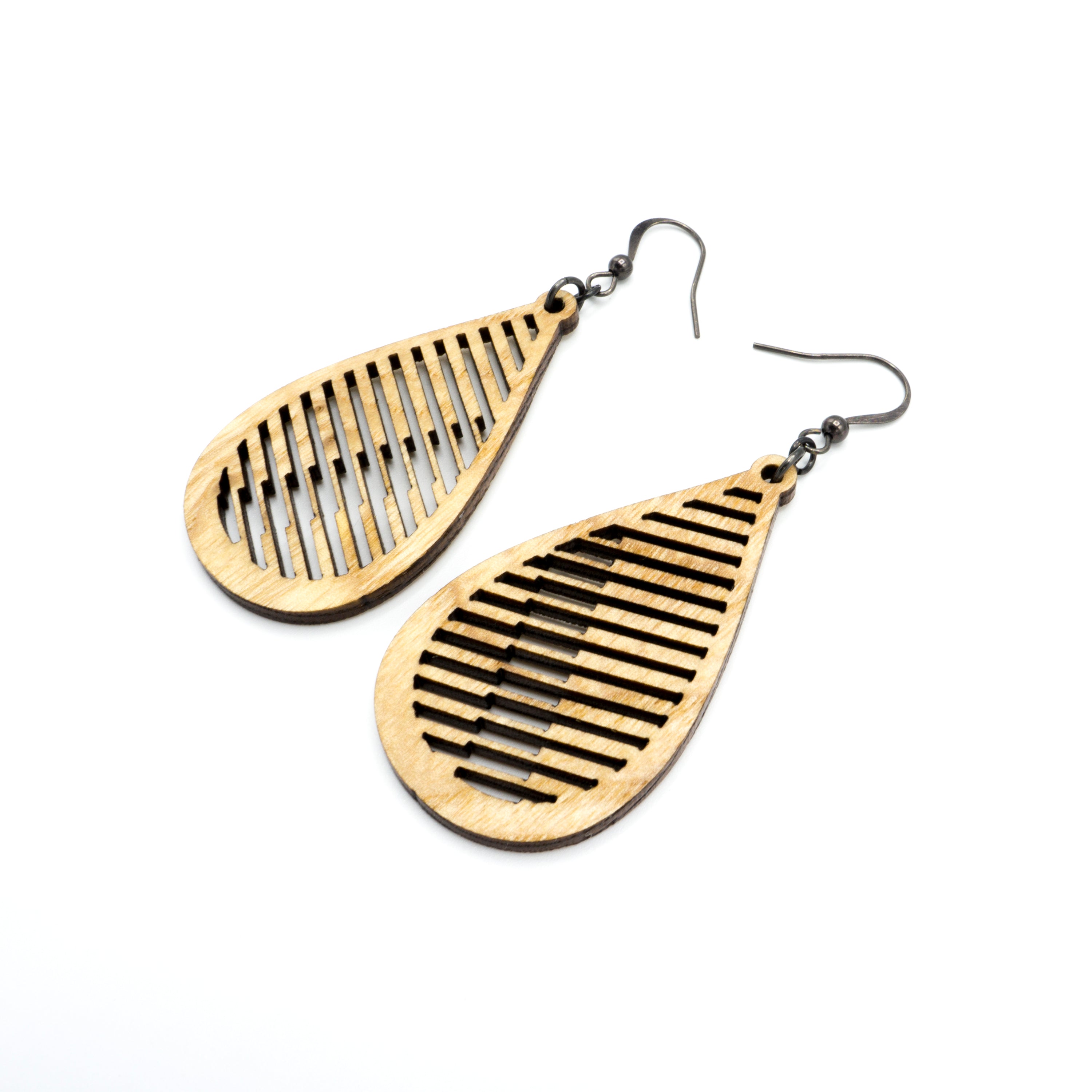 Handmade Wooden Drop Earrings - Lightweight Ash Wood Dangle Earrings for Women | Boho Chic Jewelry for Casual Wear, Parties & Everyday Fashion