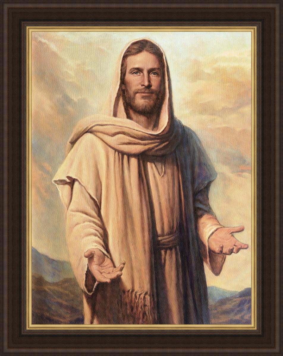 Abide With Me Large Wall Art - Inspirational Canvas Print for Living Room, Bedroom & Office Decor - Perfect for Home, Church & Spiritual Spaces