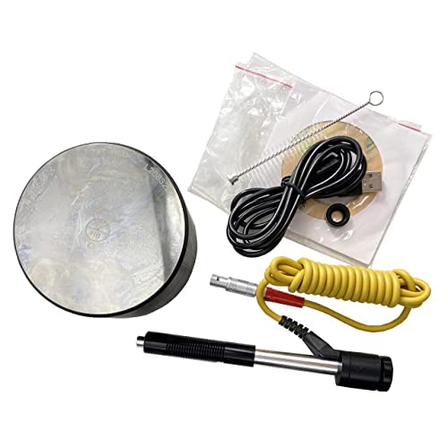 Portable Leeb Hardness Tester Meter - Digital Durometer with 170-960HLD Range, 600 Memory Groups (HL/HB/HRB/HRC/HRA/HV/HS) for Steel, Stainless Steel, Aluminum, Brass, Copper & Bronze - Ideal for Metalworking, Quality Control & Industrial Testing