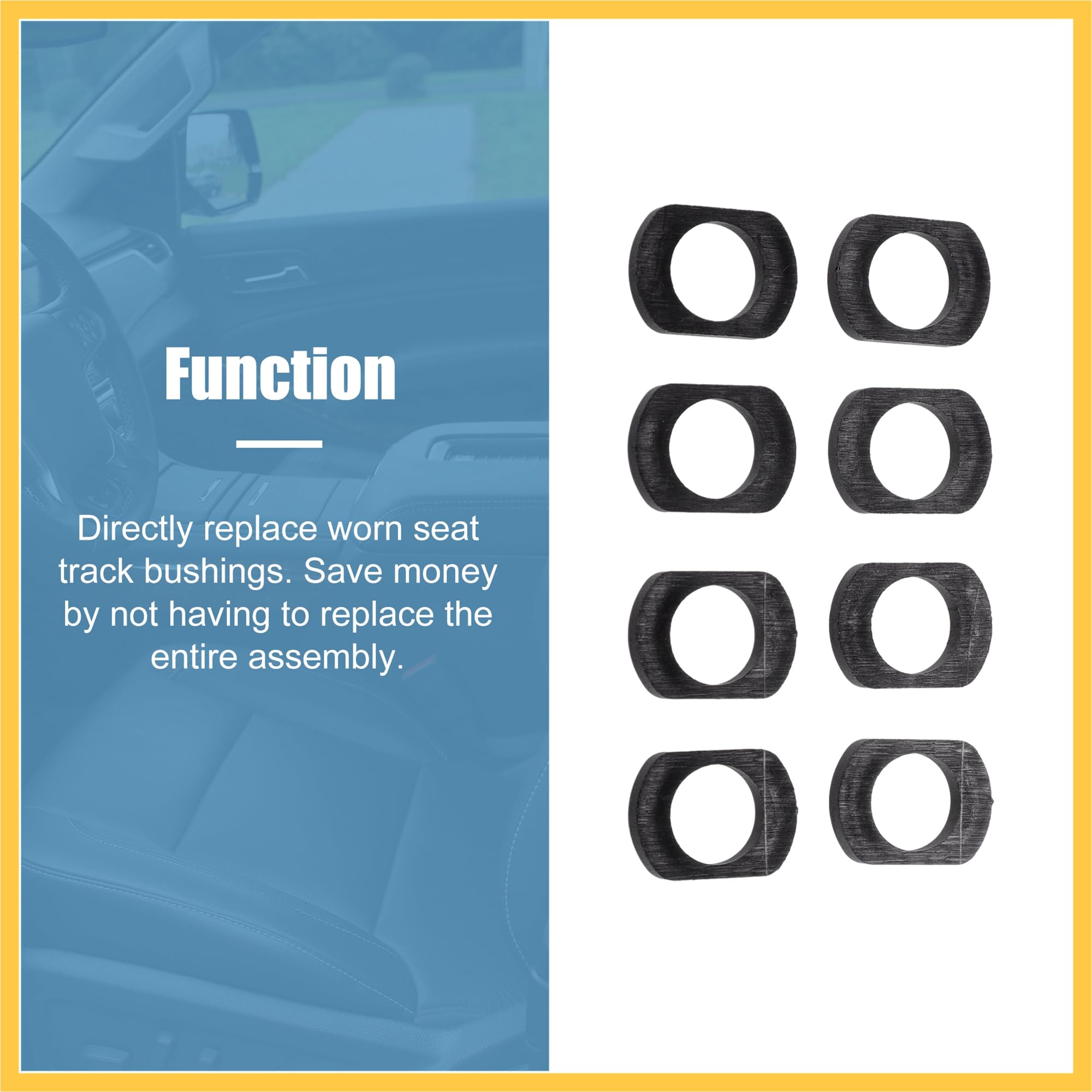 8pcs Power Seat Track Repair Kit - Seat Track Bushings Compatible with No.5011119AA/5016605AA - Auto Replacement Parts for Smooth Seat Adjustment & Enhanced Comfort