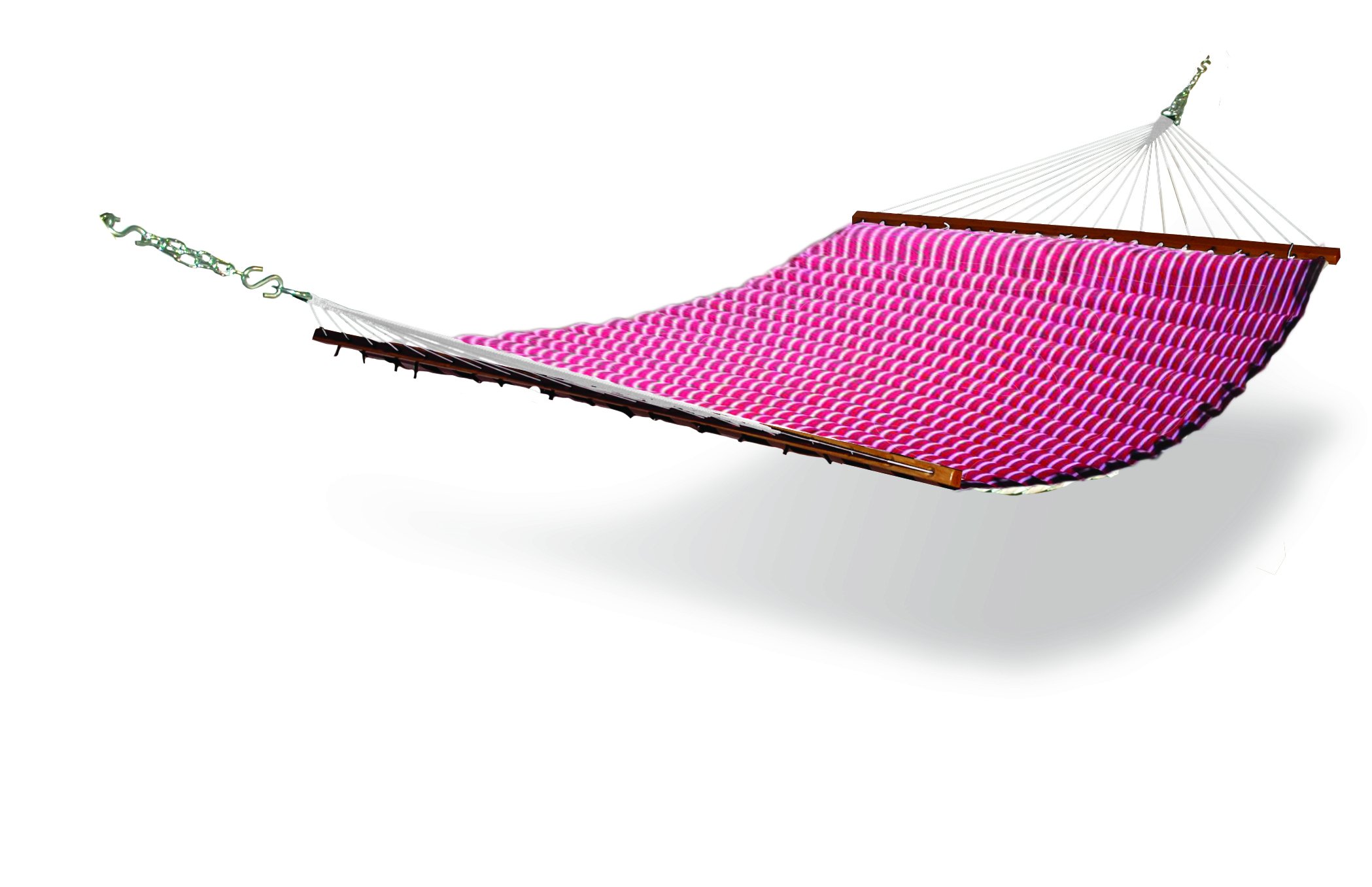 Hammaka Pillow Hammock - Red & White Striped Portable Hammock for Camping, Backyard, Beach & Travel - Lightweight & Comfortable Outdoor Lounging Accessory