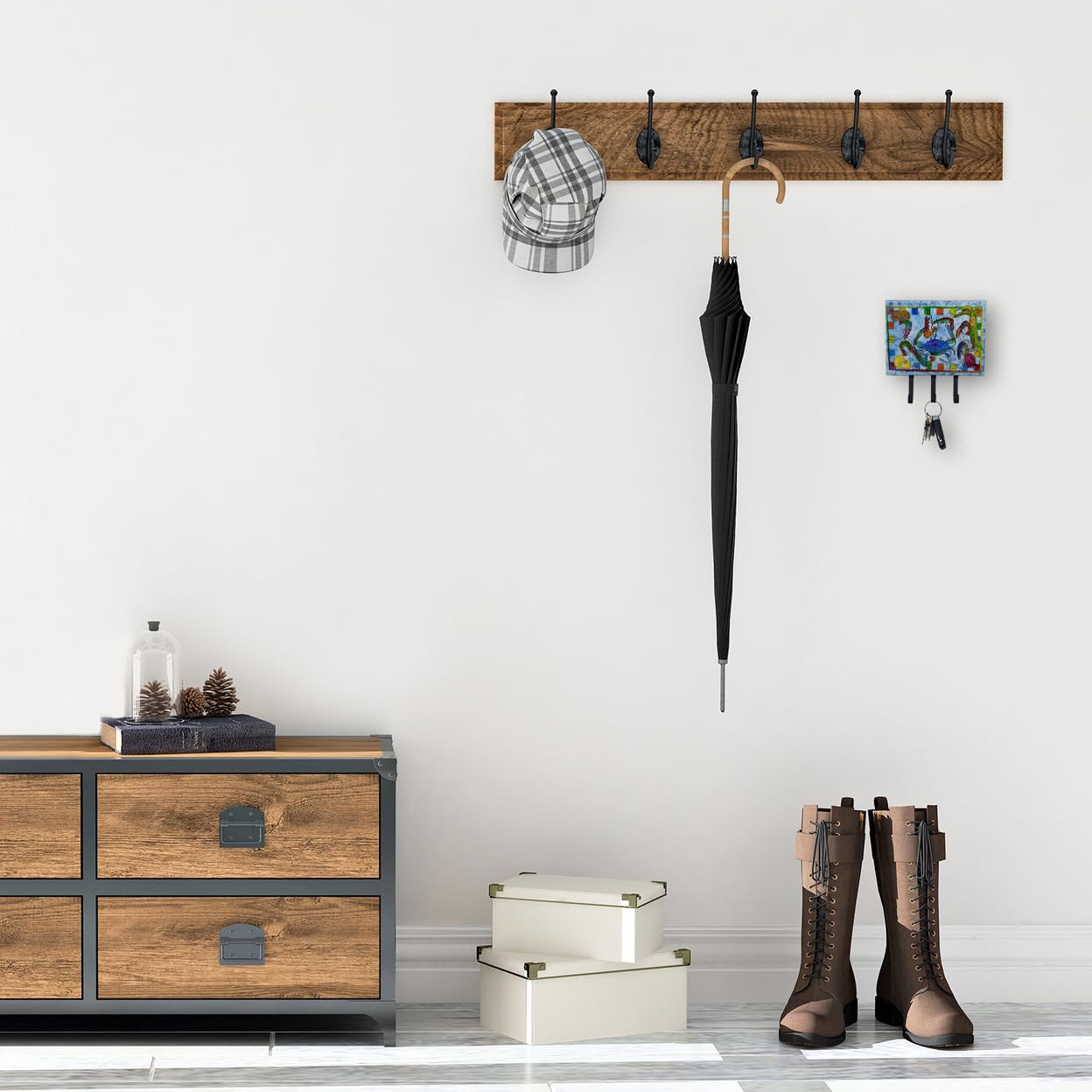 Caroline's Treasures 8066TH68 Decorative Crab Wall Hook - Key Holder, Coat Rack, Leash Hanger for Keys, Towels, Aprons & Pet Accessories | Perfect for Entryway, Kitchen & Bathroom Organization