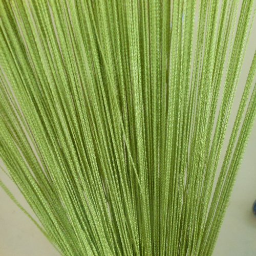100cm x 200cm Green Decorative String Fringe Door Curtain - Room Divider, Window Screen Panel for Boho Home Decor, Bedroom, Living Room & Party Backdrop