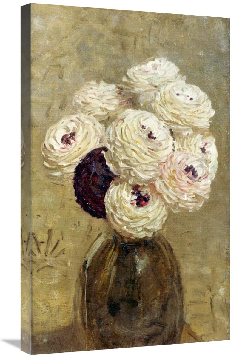 30 in. Dahlia Floral Art Print by Albert Joseph Moore - Elegant Home Decor for Living Room, Bedroom & Office Wall Art