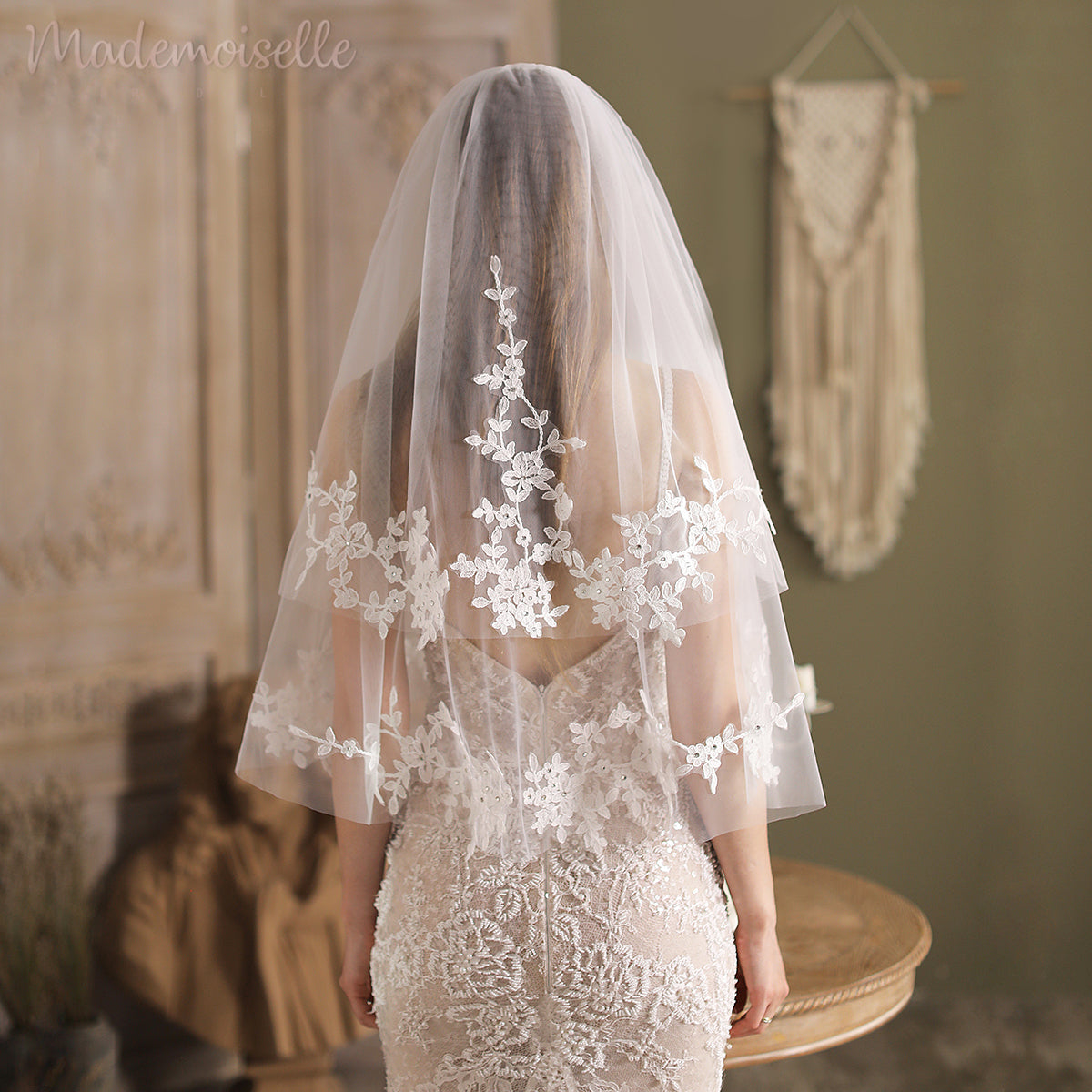 Evita Veil - Elegant Wedding Veil for Brides | Perfect for Church Ceremonies & Outdoor Weddings