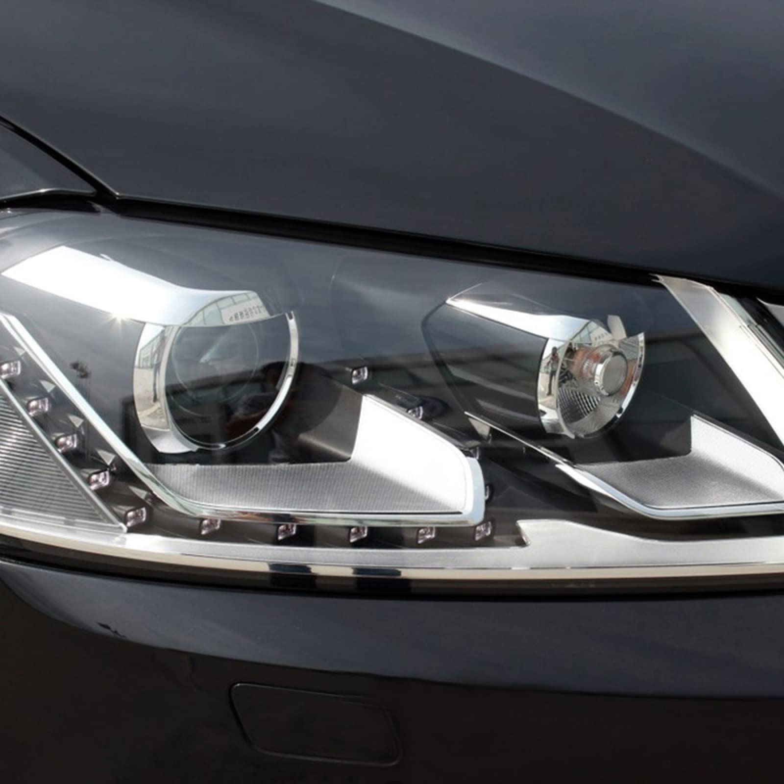 VW Passat B7 2011-2015 Headlight Lens Cover - Durable Front Headlamp Replacement with Clear Lens for Improved Visibility | Perfect for Night Driving & Foggy Conditions