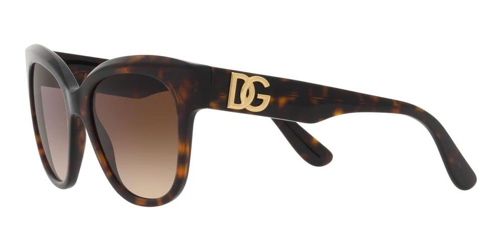 Dolce & Gabbana DG 4407 Havana Brown Shaded Sunglasses for Women - 53mm Lens, 19mm Bridge, 140mm Temple - Perfect for Beach, Driving & Fashion Outfits