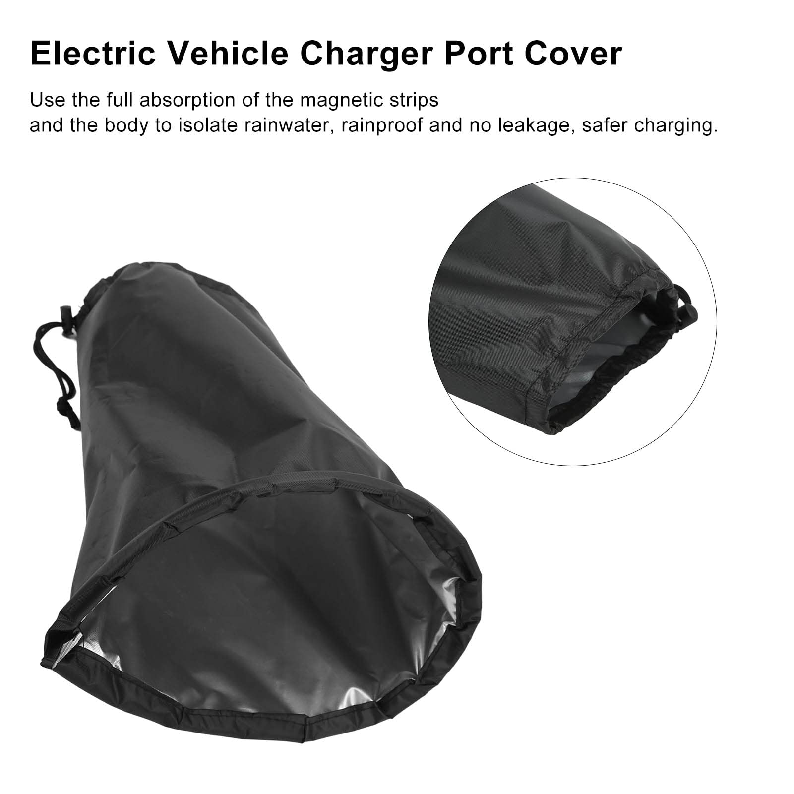 Waterproof EV Charger Port Cover - Durable Weatherproof Electric Vehicle Charging Connector Protector for Outdoor Use in Rain, Snow & Harsh Conditions