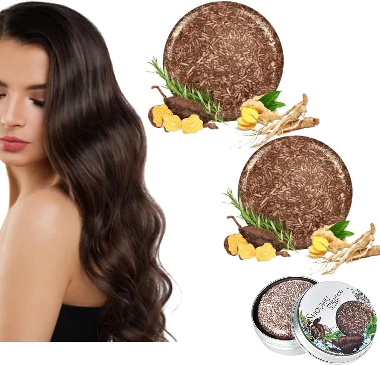 100% Natural Organic Grey Reverse Bar - Darkening & Volumizing Hair Conditioner Soap for Moisturized, Healthy Hair | Perfect for Color-Treated, Dry or Damaged Hair at Home Salon Care