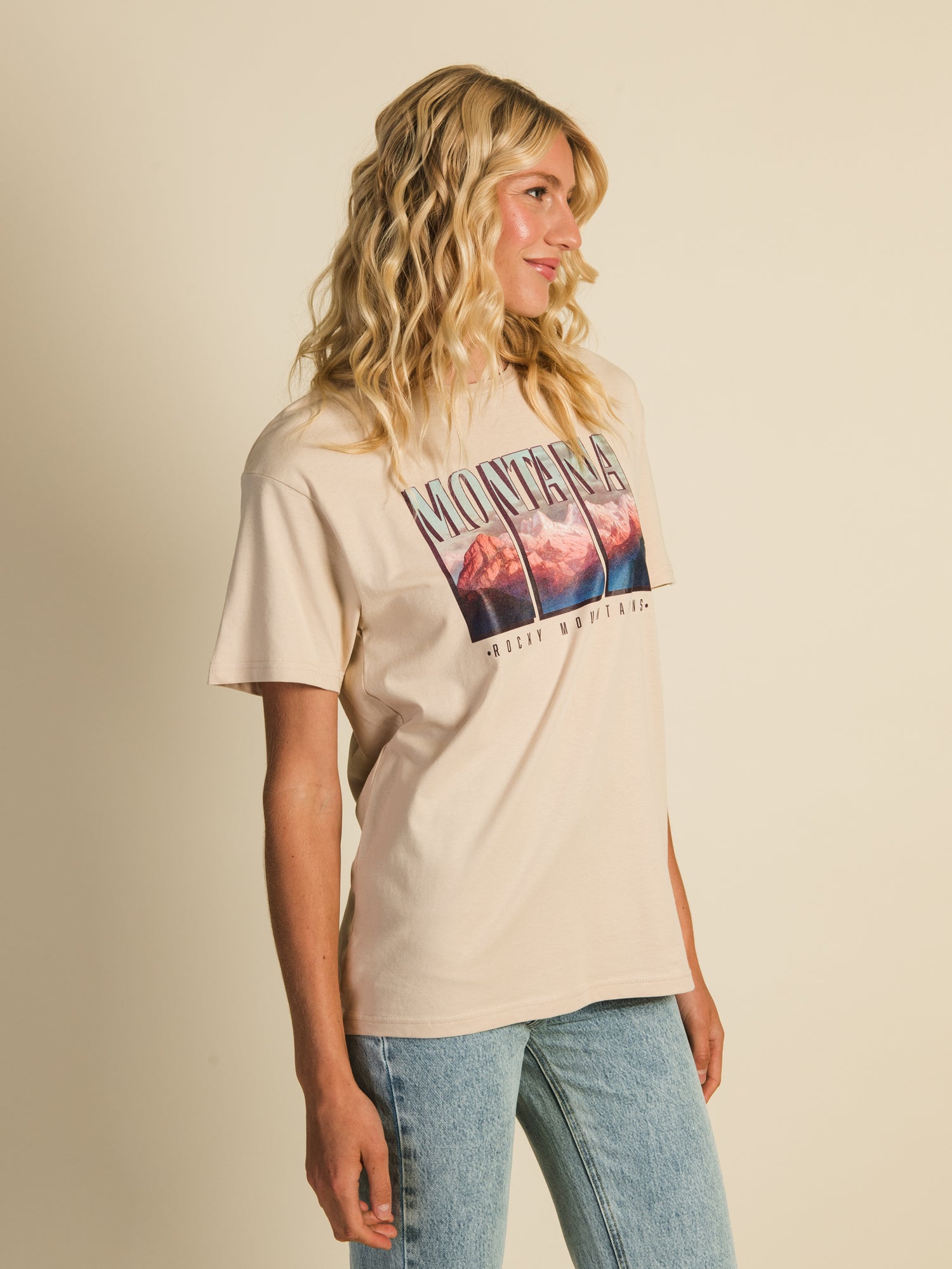 DAISY STREET LTD MONTANA BF FIR T-Shirt - Women's Casual Short Sleeve Tee for Everyday Wear & Street Style Outfits
