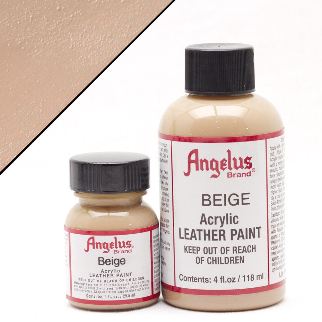 ANGELUS Acrylic Leather Paint - 4 fl oz Bottle for Leather Shoes, Bags & Jackets - Premium Waterproof Leather Dye for DIY Craft & Repair Projects