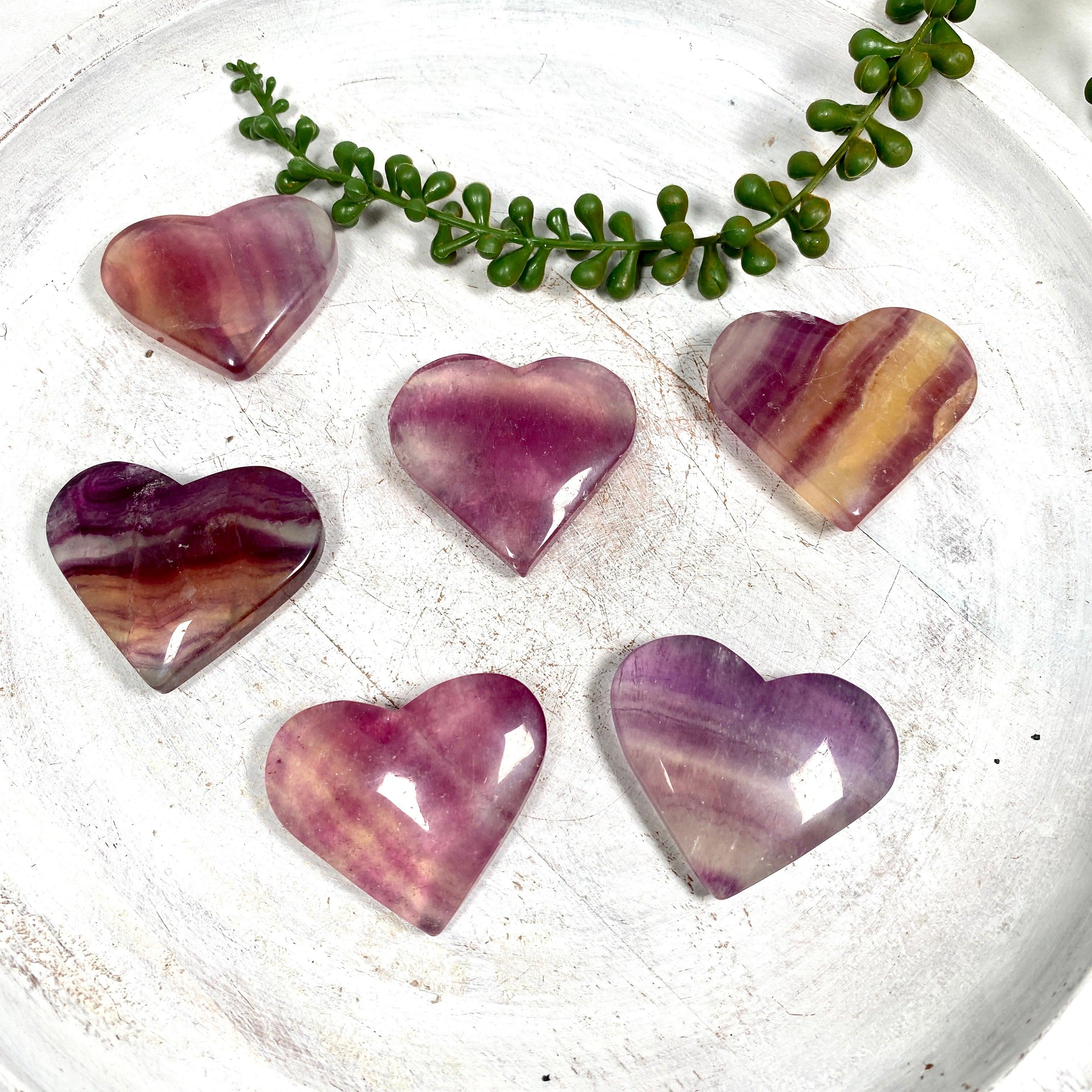 Natural Magenta Fluorite Heart Pendant - Healing Crystal Jewelry for Meditation, Energy Balancing & Spiritual Gifts
