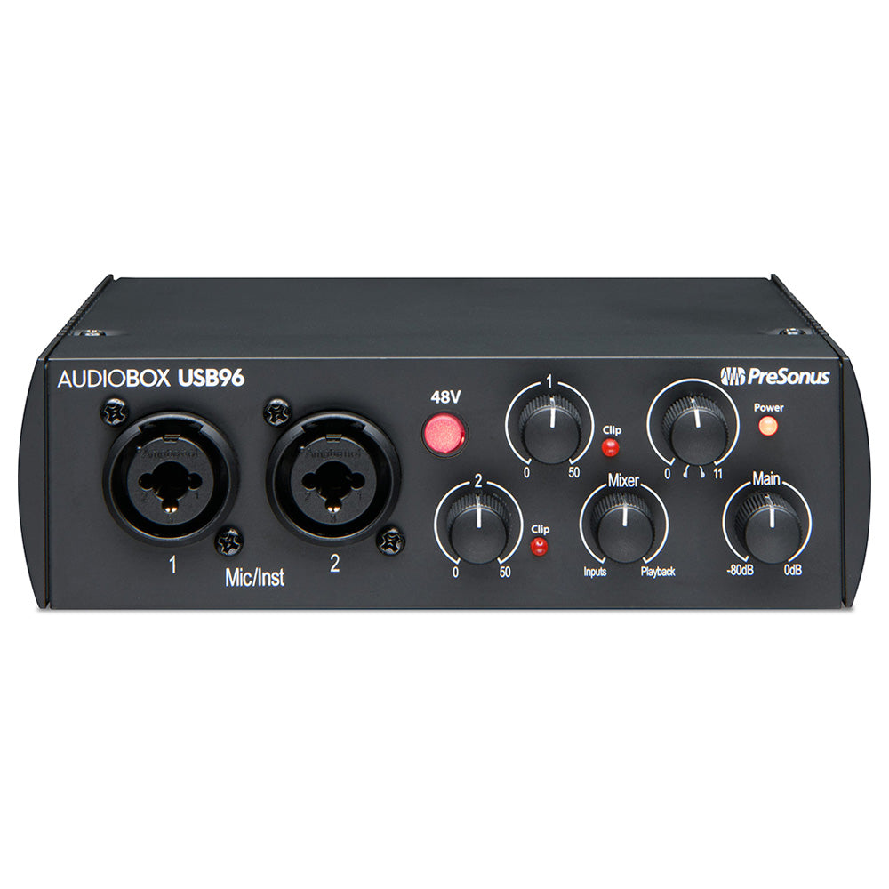 Audiobox USB 96 Professional Audio Interface - High-Quality 24-bit/96kHz Recording for Podcasting, Music Production & Streaming | Perfect for Home Studios & Content Creators