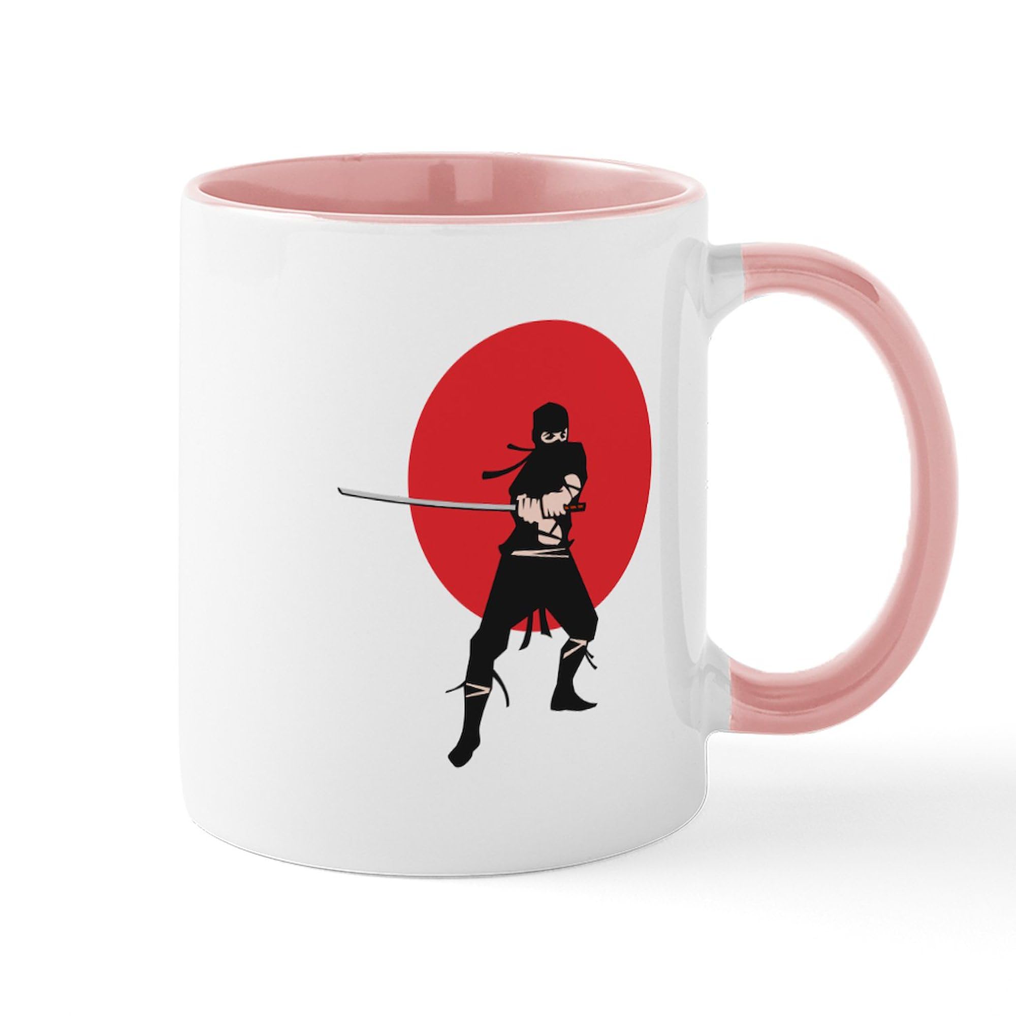 11 oz (325 ml) Ninja Themed Ceramic Coffee Mug - Perfect for Tea, Hot Chocolate & Office Use - Durable & Dishwasher Safe