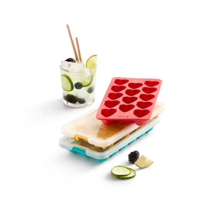 Heart-Shaped Ice Cube Tray with Lid - Perfect for Cocktails, Romantic Dates & Party Decorations