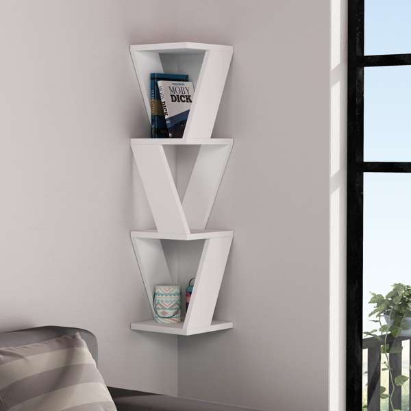 Mercer Wall Shelf - Floating Shelves for Living Room, Bedroom, Bathroom - Rustic Wood Wall Mounted Storage & Display Shelf for Home Decor & Organization