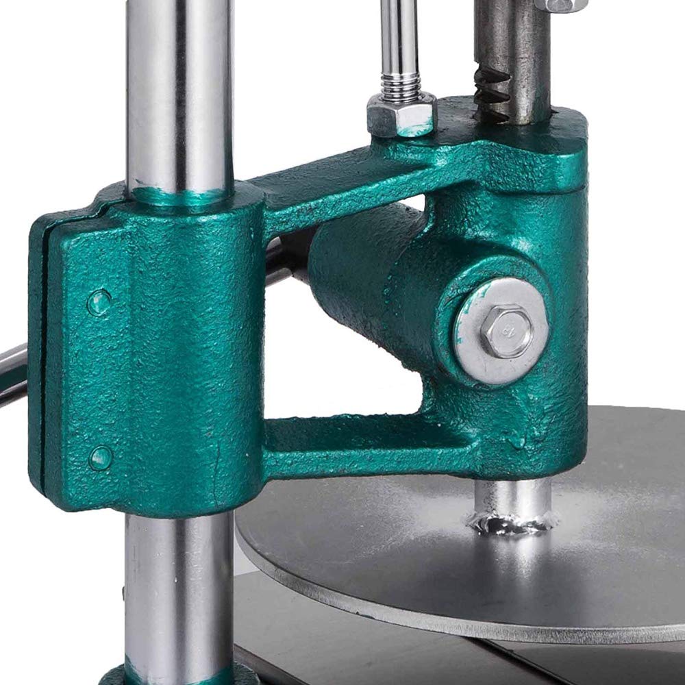 Stainless Steel Manual Pizza Dough Press & Tortilla Maker - 20CM (8 Inch) for Homemade Pizza, Flatbread, Empanadas & More - Perfect for Home Kitchens & Restaurants