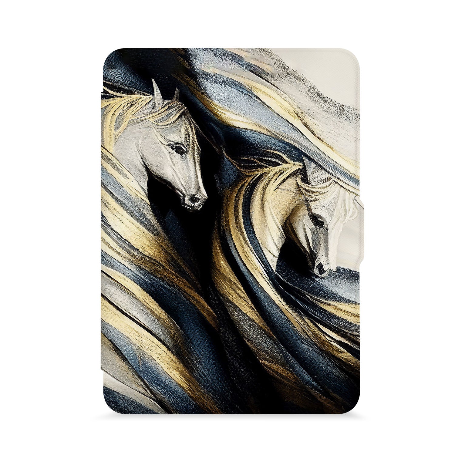 Premium Kindle Case with Horses Design - Durable Protective Cover for Kindle E-Reader - Perfect for Reading at Home, Travel & Outdoor Adventures