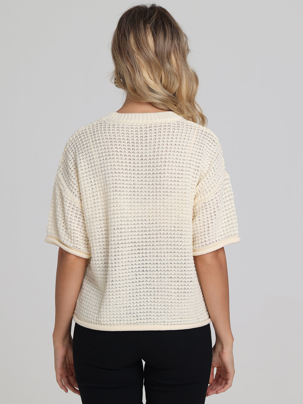 Catalina Open Stitch Tee - Women's Lightweight Breathable Loose Fit T-Shirt - Perfect for Casual Wear, Summer Outfits & Layering