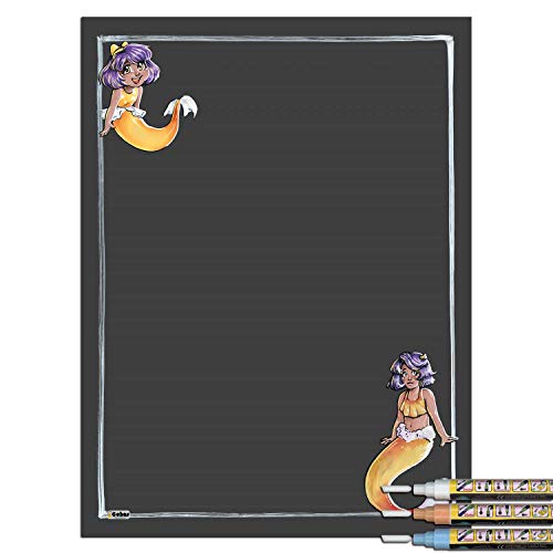 Yellow Mermaid With 3 Pastel Markers