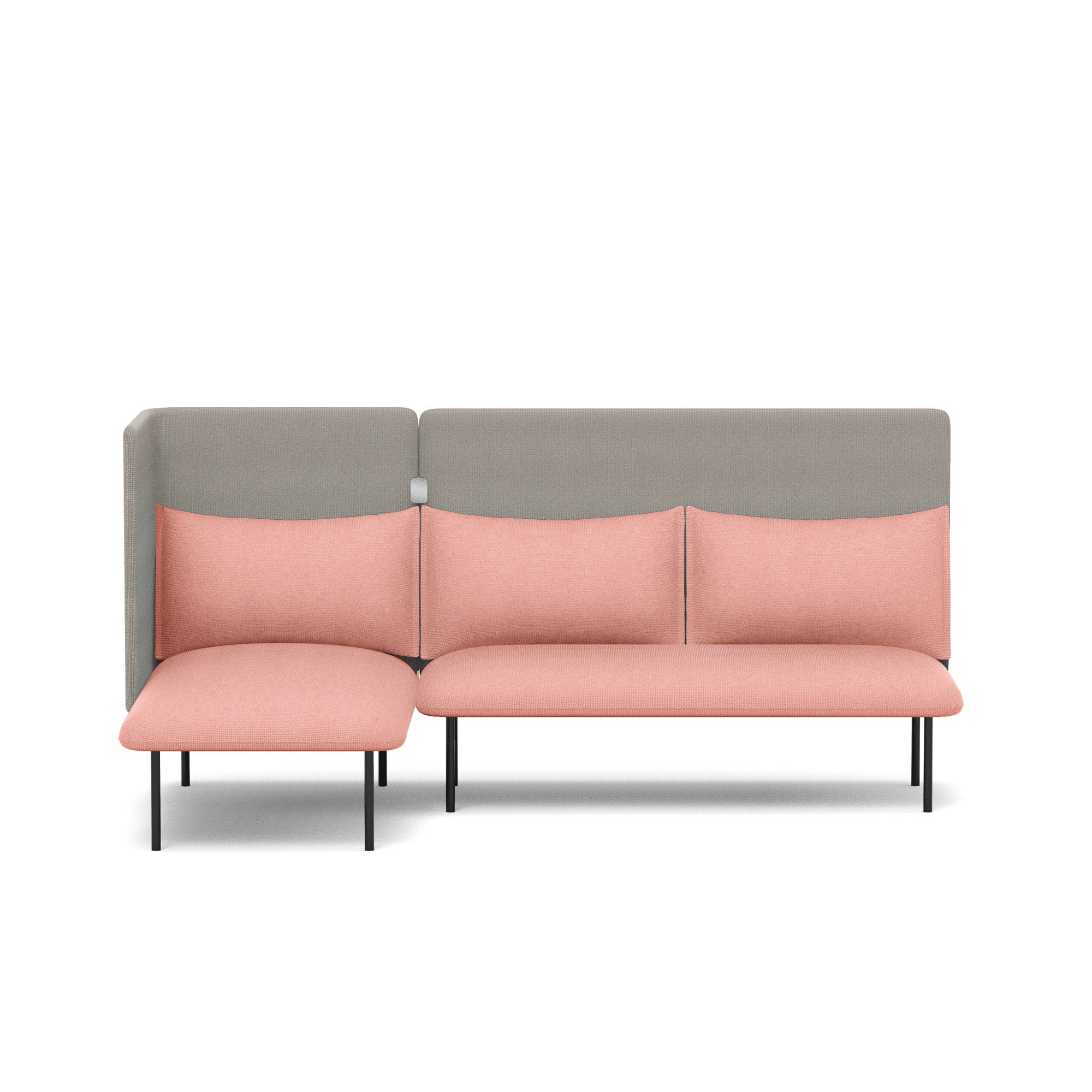 QT Adaptable Lounge Sofa with Left Chaise - Modular Sectional Couch for Living Room, Family Room & Home Theater Comfort
