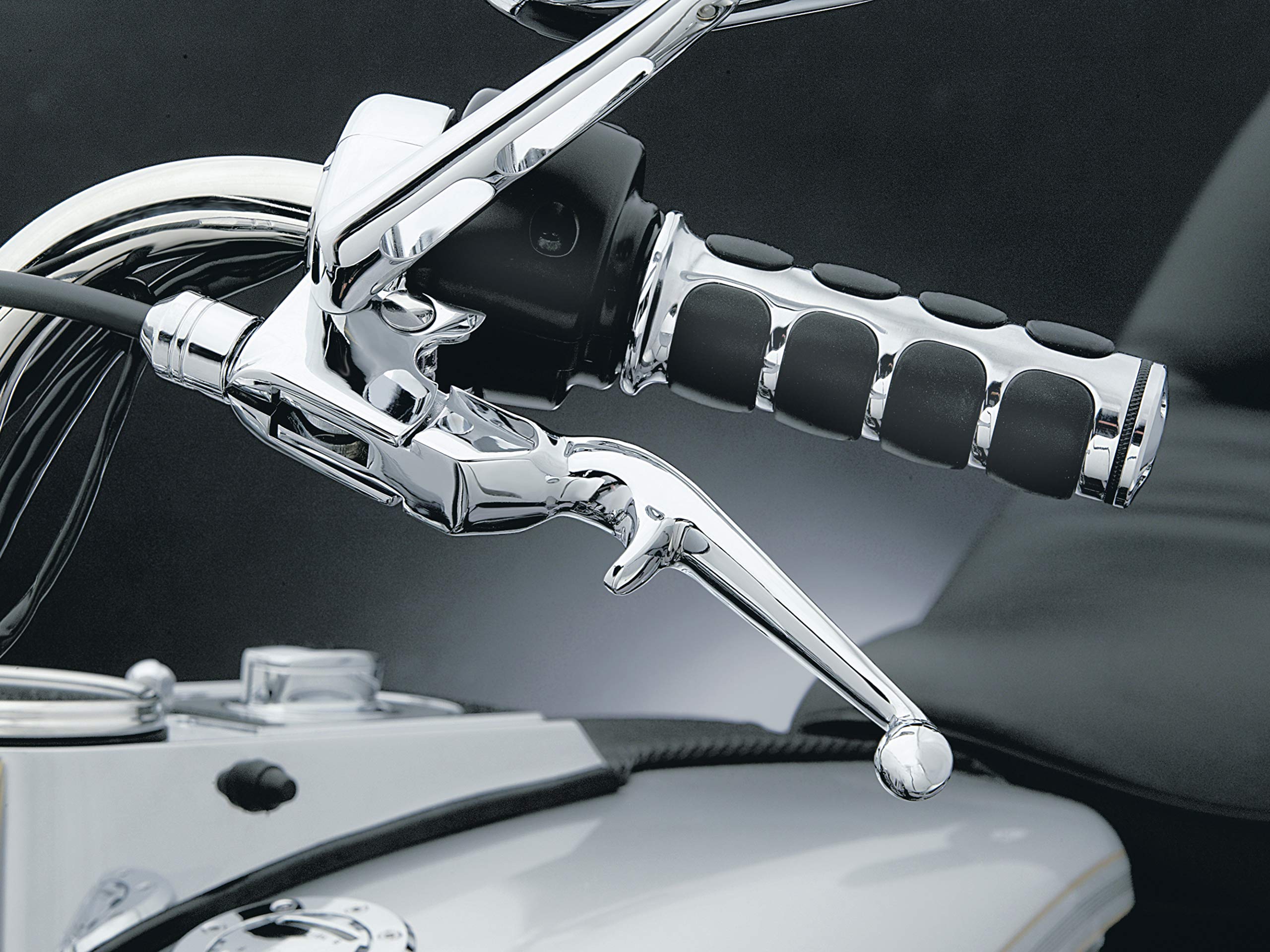 Kuryakyn 1029 Chrome Motorcycle Handlebar Clutch & Brake Trigger Levers for 1996-2017 Harley-Davidson (Cable Clutch) - 1 Pair - Perfect for Custom Bike Upgrades & Smooth Riding Control