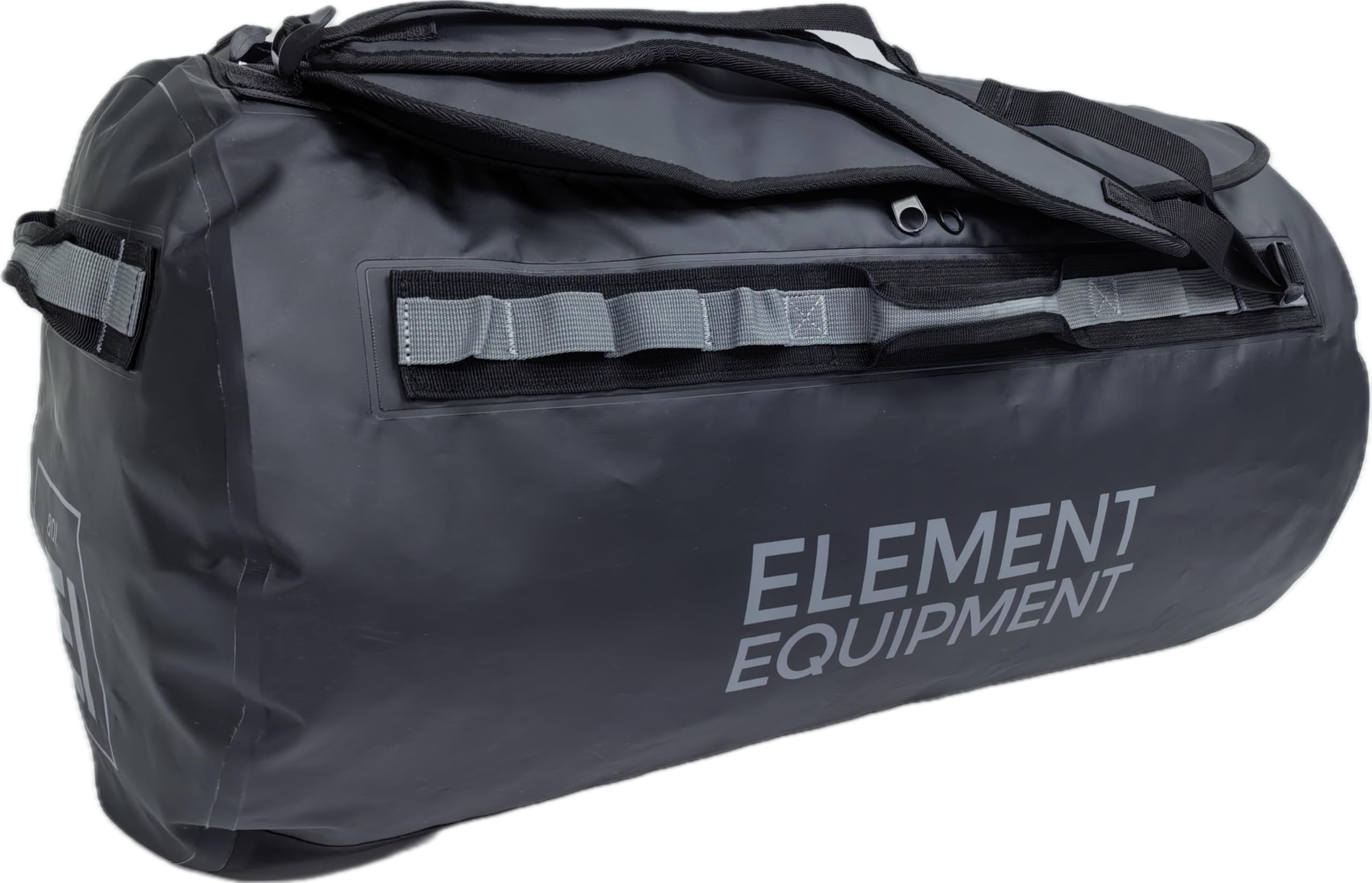 **Trailhead 2.0 Waterproof Duffel Bag with Adjustable Shoulder Straps - Large Travel Duffel for Gym, Hiking & Outdoor Adventures (Black/Grey)**