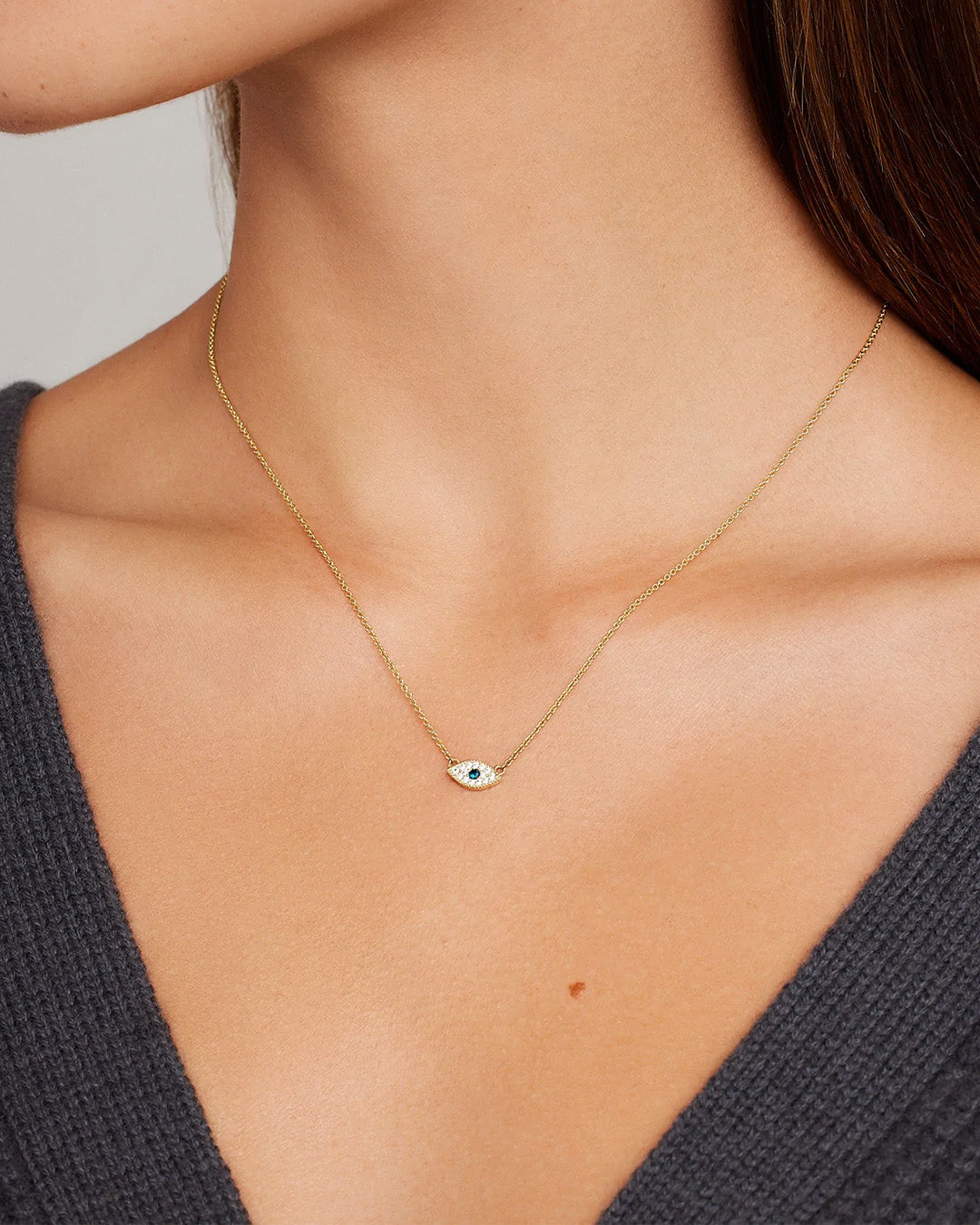 Evil Eye Necklace for Women - Protection Jewelry with Blue Evil Eye Charm, Stainless Steel Chain - Perfect for Good Luck, Spiritual Gifts & Everyday Wear