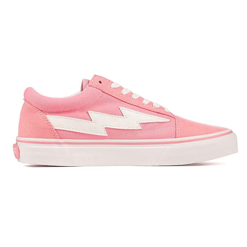Revenge X Storm Pink Canvas Sneakers - Old School Style Genetic Los Angeles Shoes for Men & Women | Casual Streetwear, Skateboarding, Fashion Outfits
