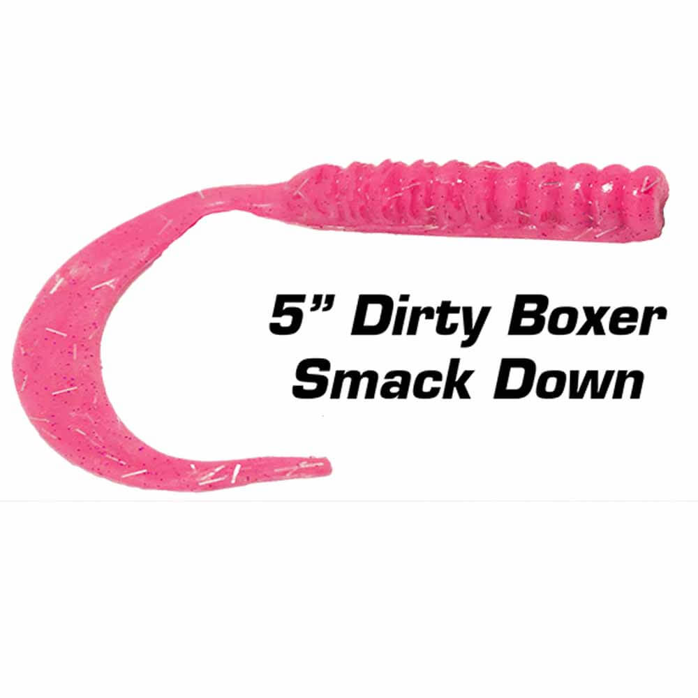 Fishbites Fight Club 5” Dirty Boxer Curly Tail Fishing Lure - Premium Soft Plastic Bait for Bass, Walleye & Freshwater Fishing | Ideal for Casting, Jigging & Tournament Angling