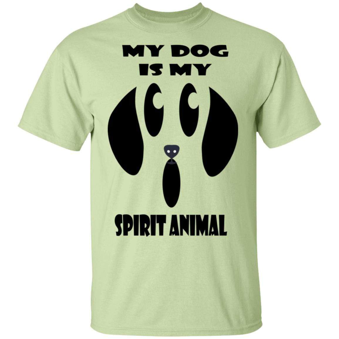 My Dog Is My Spirit Animal Halloween T-Shirt - Funny Pet Lover Cotton Tee for Women & Men - Perfect for Halloween Costumes & Dog Owner Gifts